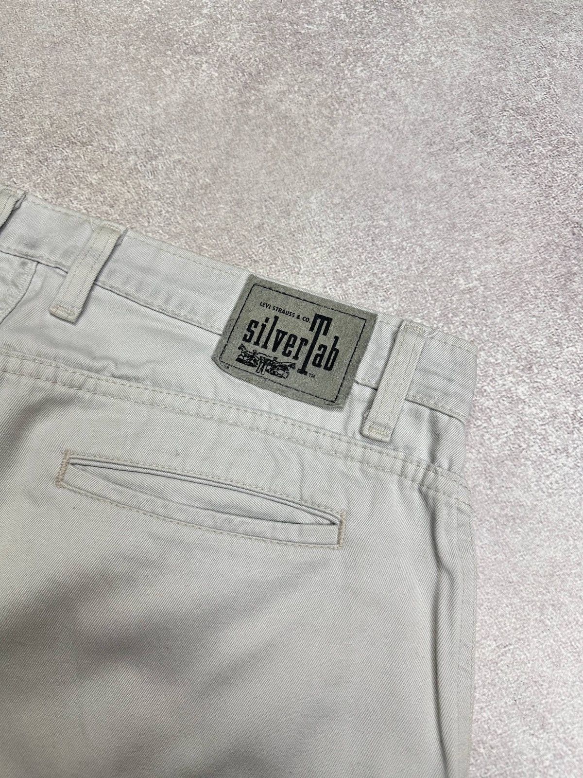 Bape × Levi's Vintage Levis Silver Tab Baggy Chino Pamts Gray Rare 36x32 Size US 36 / EU 52 - 3 Thumbnail
