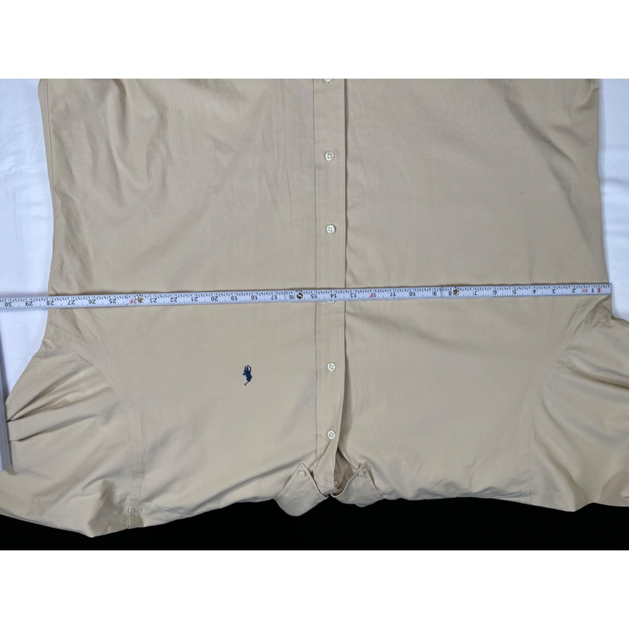 Ralph Lauren Ralph Lauren Mens Beige Dress Shirt SKU 7543 Size XL Size US XL / EU 56 / 4 - 8 Thumbnail