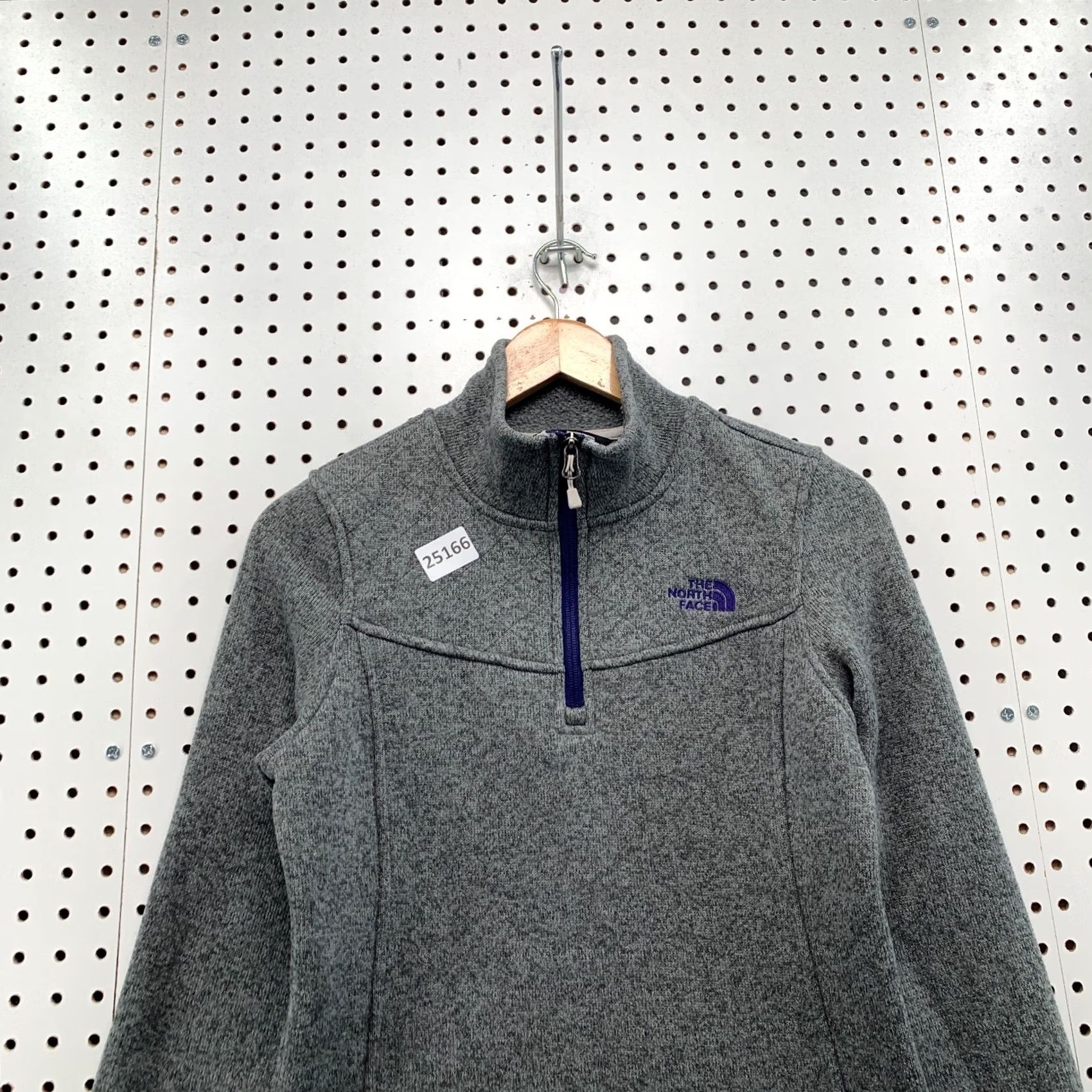The North Face The North Face 1/4 Zip Pullover Sweater Purple Logo Womens Small Size S / US 4 / IT 40 - 7 Thumbnail