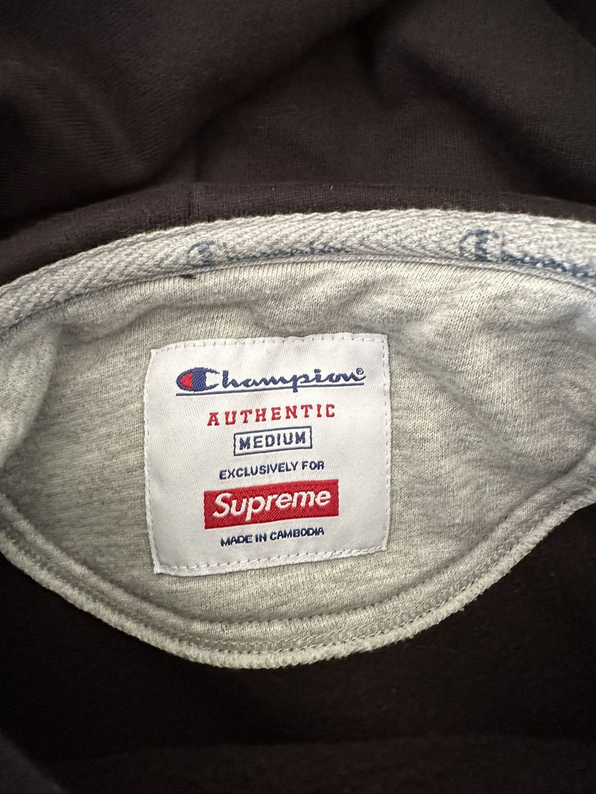 Champion × Supreme Supreme Champion Label Hooded Sweatshirt Size US M / EU 48-50 / 2 - 4 Thumbnail