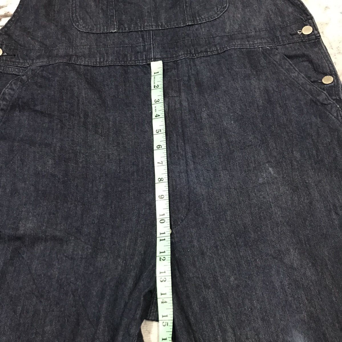 GU Gu Distressed Design Dark Blue Overalls Jeans Suspender Size US 44 / EU 60 - 18 Thumbnail