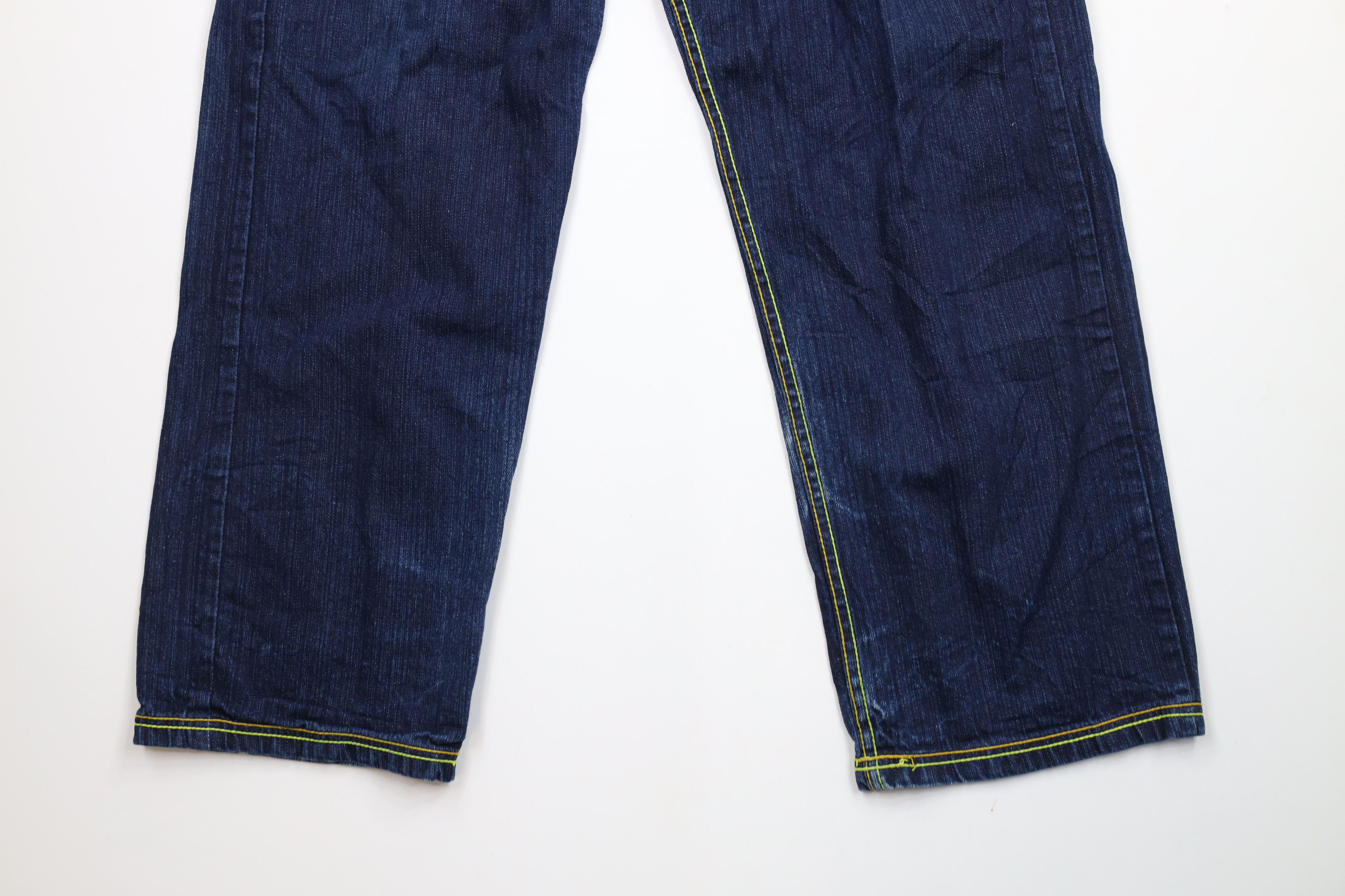 Vintage Vintage 90s Y2K Streetwear Fit Wide Leg Denim Jeans Blue Size US 36 / EU 52 - 4 Thumbnail