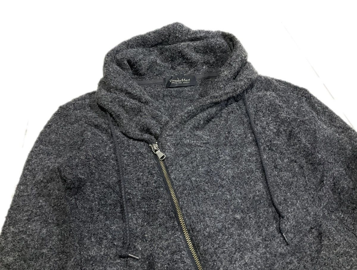If Six Was Nine × Japanese Brand × Tornado Mart 🔥Sick Y2K Archived Tornado Mart Frayed Asymmetric Wool Coat Size US M / EU 48-50 / 2 - 7 Thumbnail