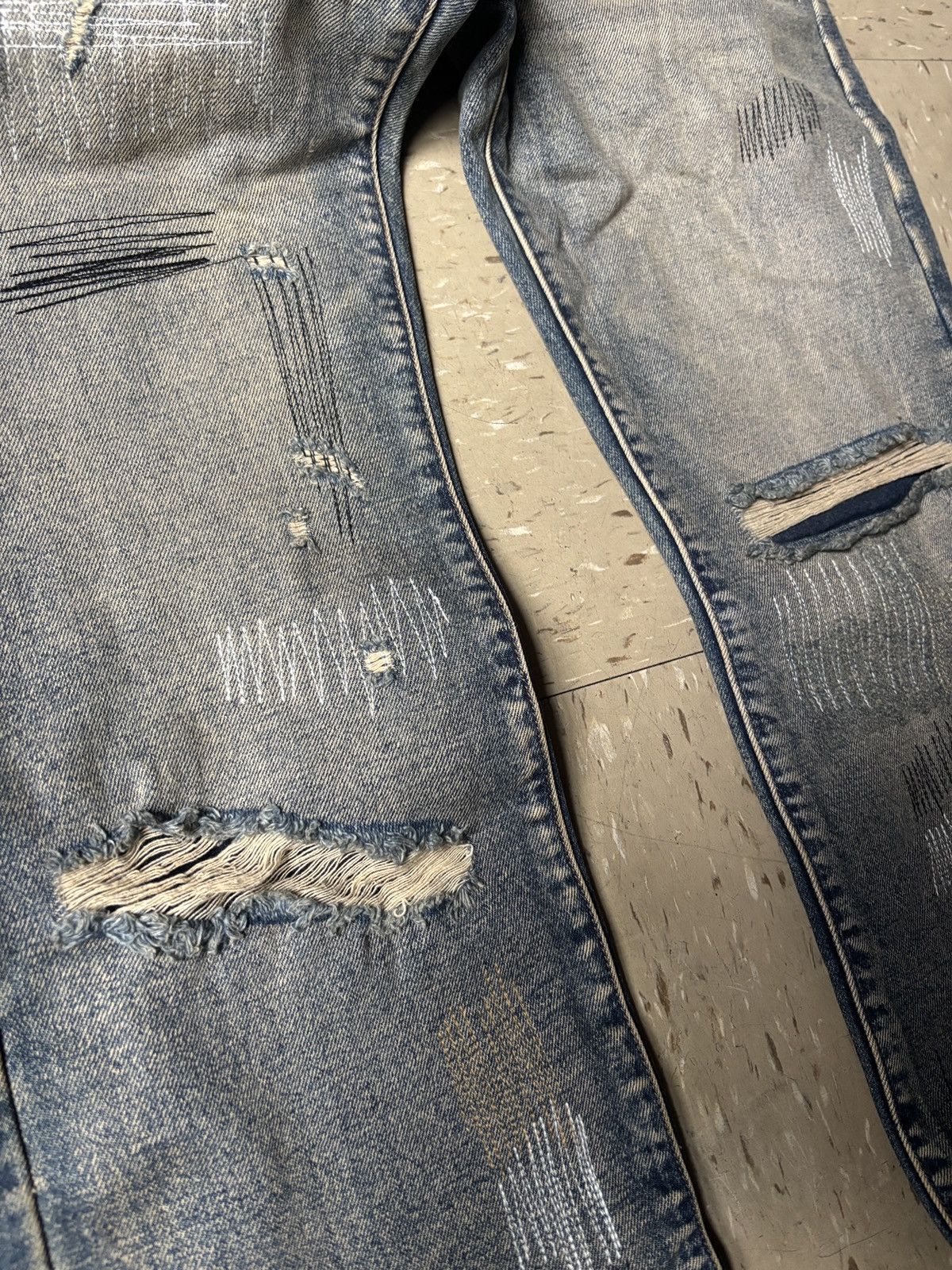 Vintage Multi Stitch Denim ‘Arclyfe’ Size US 34 / EU 50 - 3 Thumbnail
