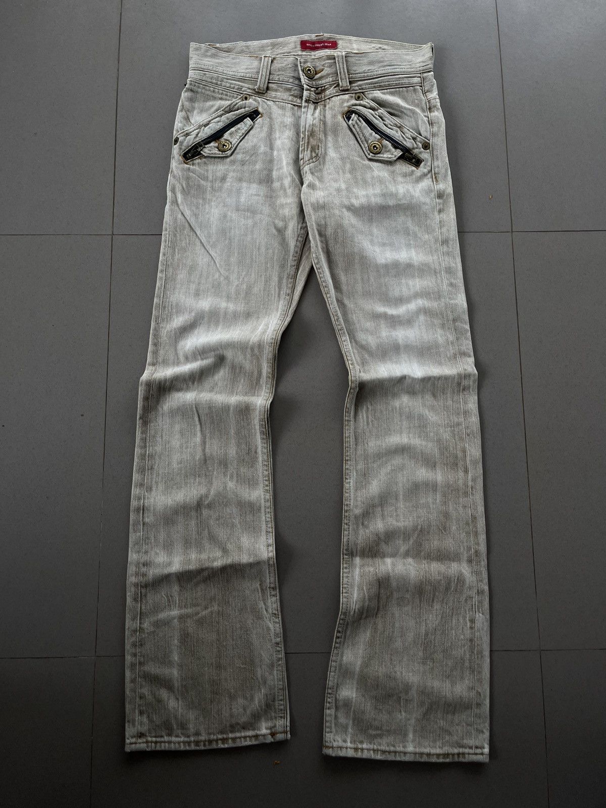 Tornado Mart 2000s JAPANESE ANTI LABEL ZIPPER FLARE BOOT CUT PANTS VKEI Size US 30 / EU 46 - 8 Thumbnail