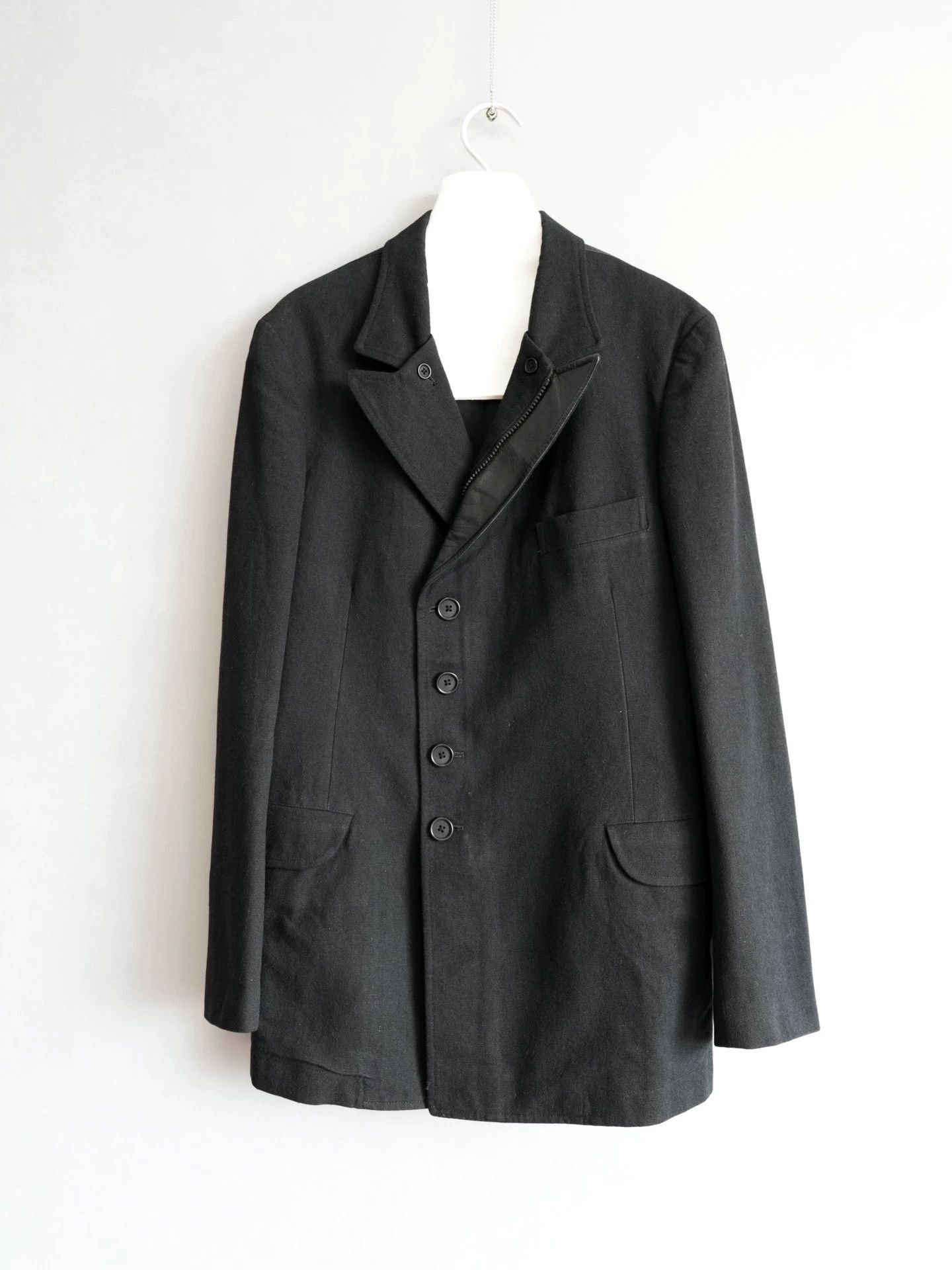 Yohji Yamamoto Yohji Yamamoto 13AW Colorblock Leather Zip Runway Jacket Size US M / EU 48-50 / 2 - 3 Thumbnail