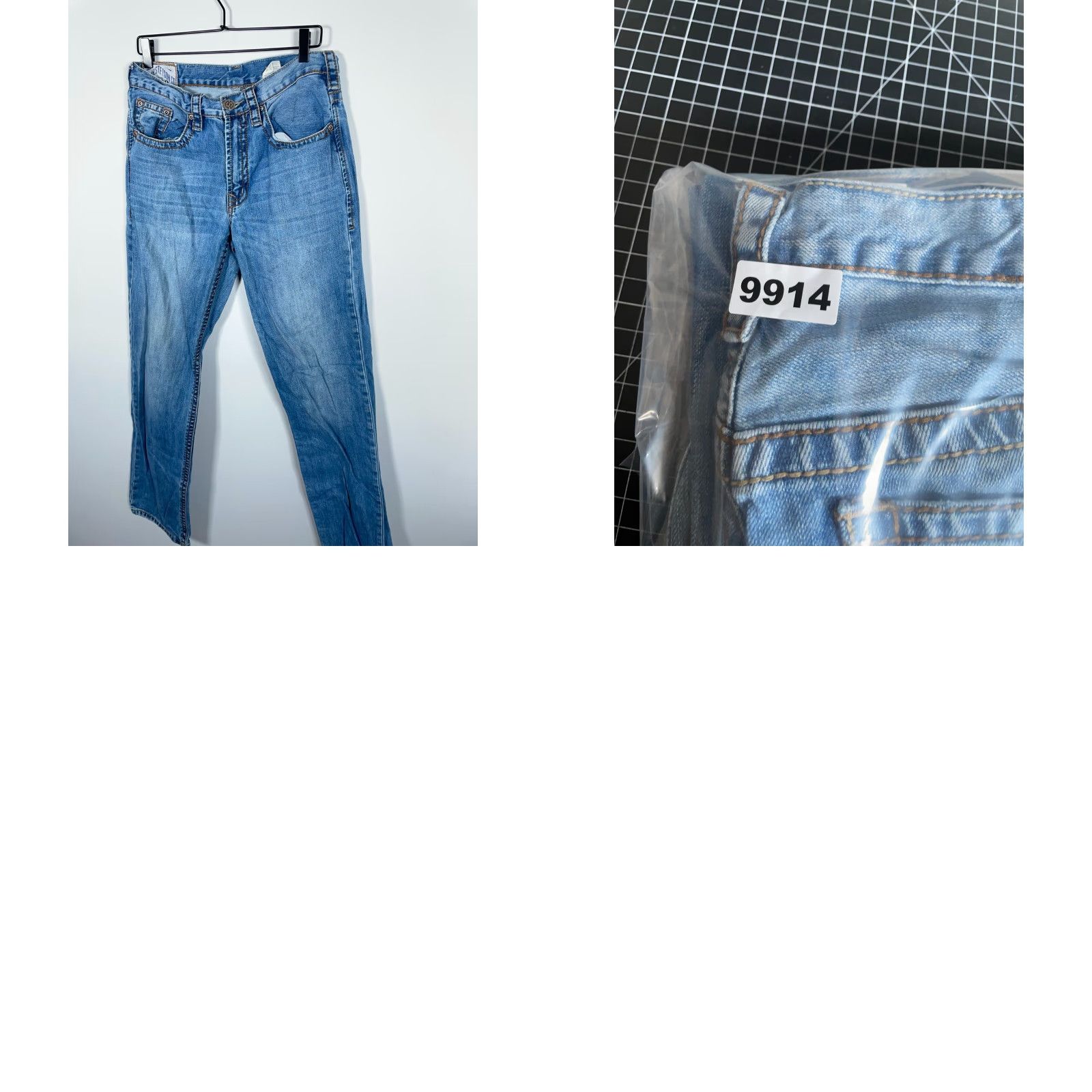 Stetson John B. Stetson 1520 Standard Straight Leg Jeans Men 31 x 33.5 Blue Denim Size US 31 - 10 Thumbnail
