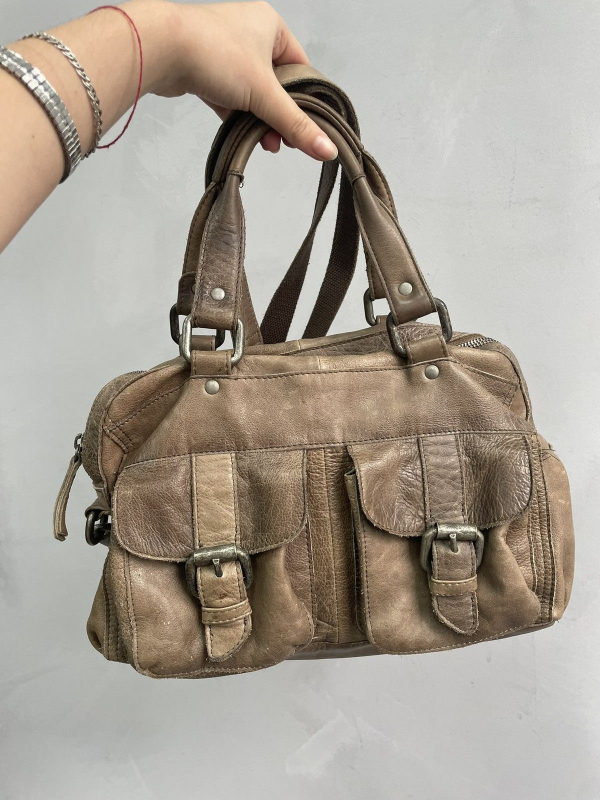 KMRii Rare avant garde leather kmrii style messenger bag Size ONE SIZE - 11 Thumbnail