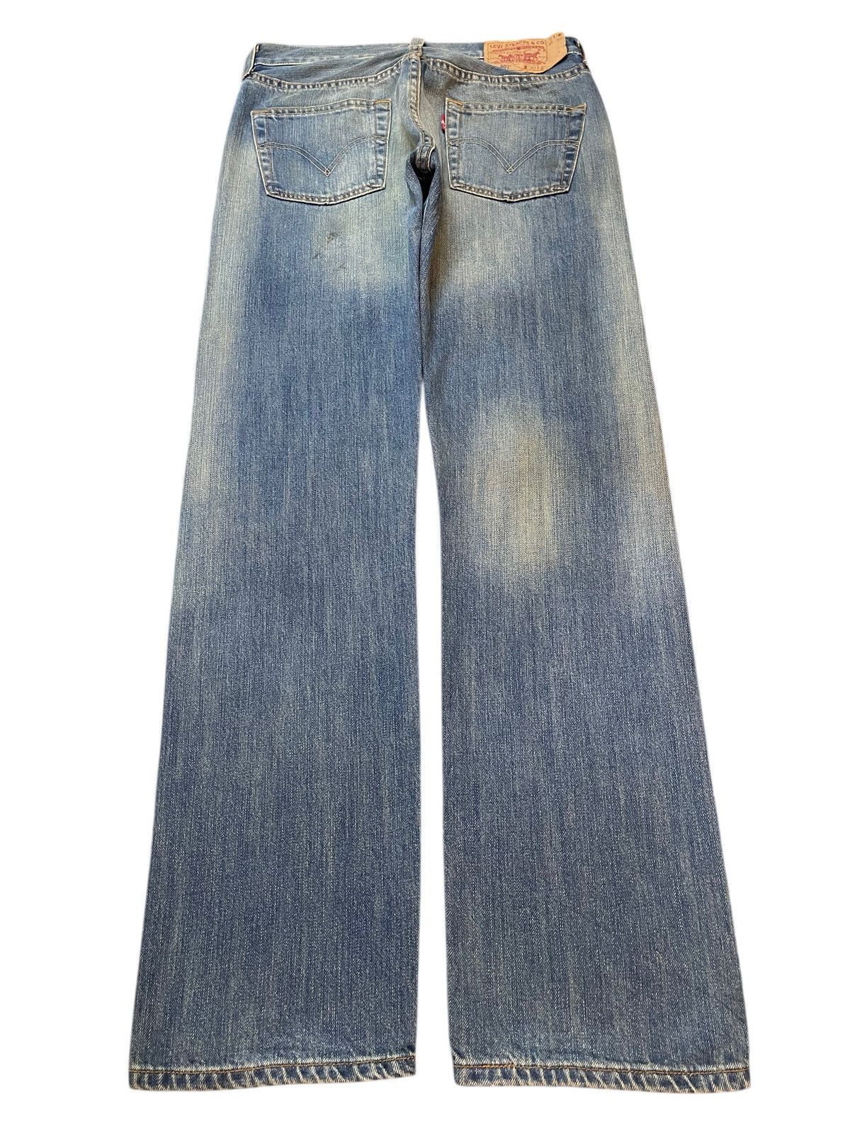 Levi's Vintage Levis 501 Mud Wash Distressed Destroyed Loose Jeans Size US 30 / EU 46 - 2 Thumbnail