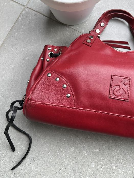 Gianfranco Ferré vintage red leather culottes