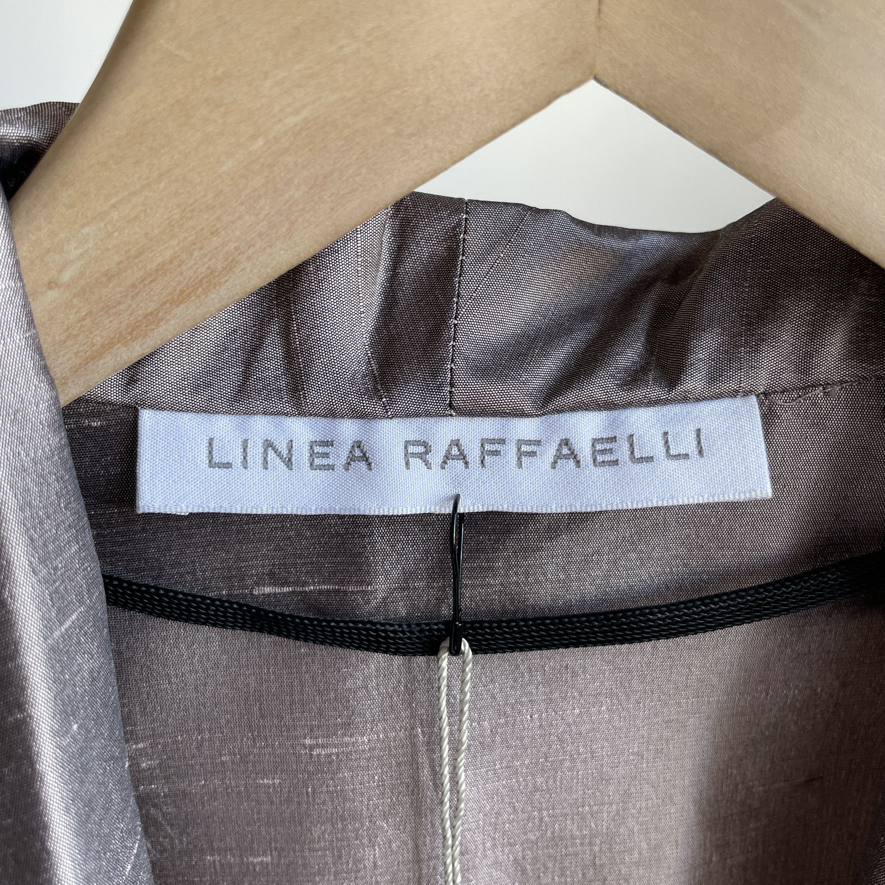 Other BNWT Linea Raffaelli Silk Opent Front Long Blazer Coat Size XS / US 0-2 / IT 36-38 - 7 Thumbnail