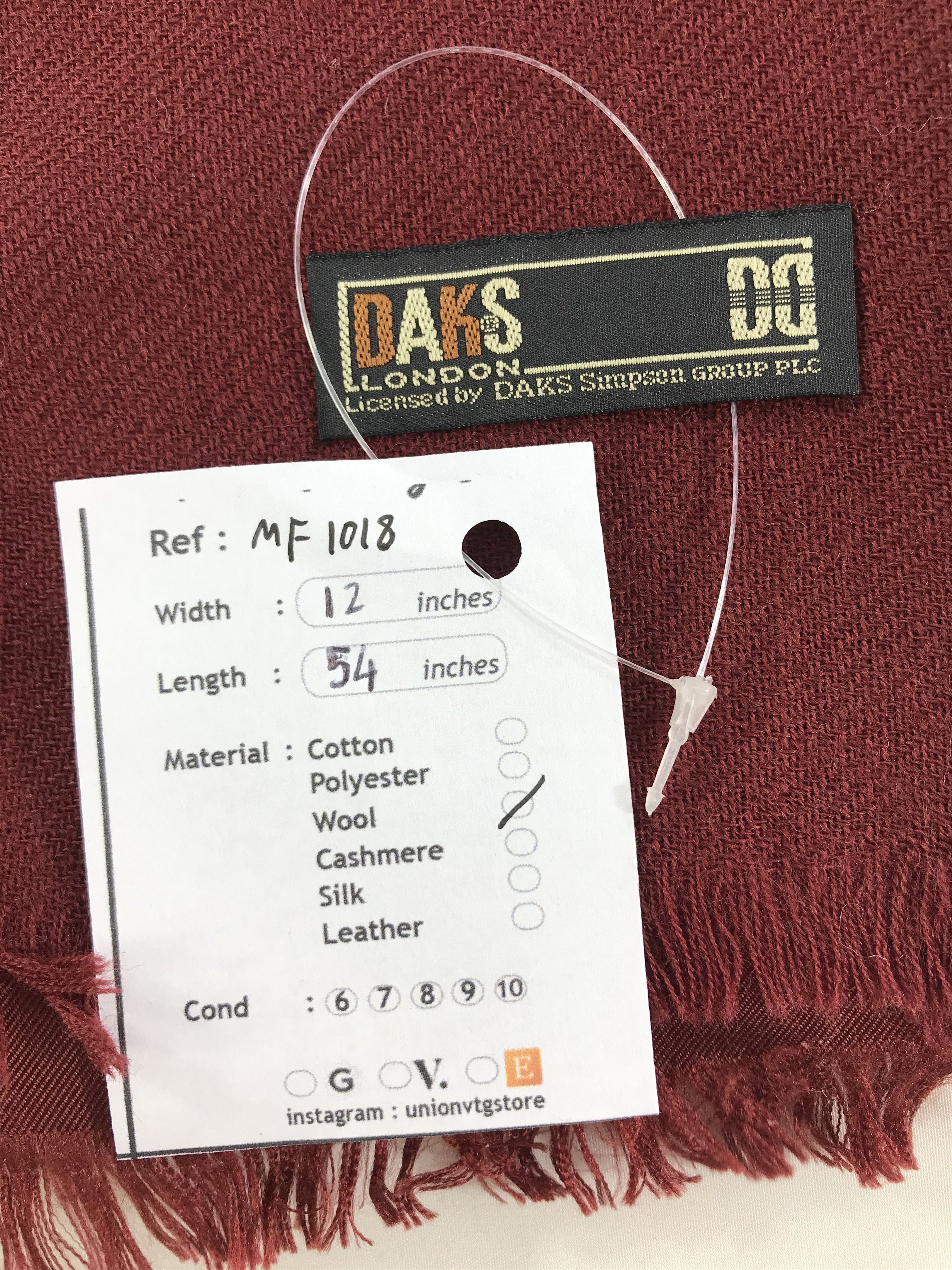 DAKS Vintage Daks Scarf/Muffler/Neckwear MF1018 Size ONE SIZE - 5 Thumbnail