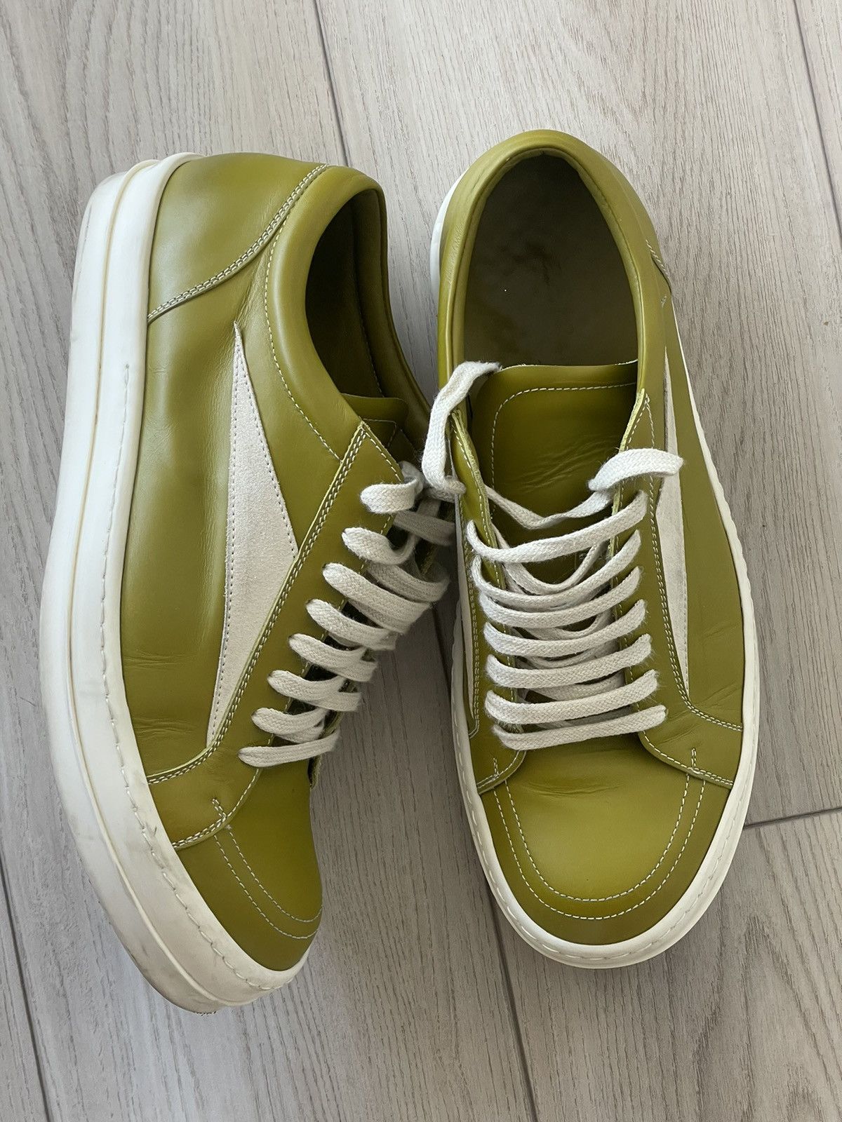 image of Rick Owens Vintage Sneakers Vans (43Eu) in Green, Men's (Size 10)