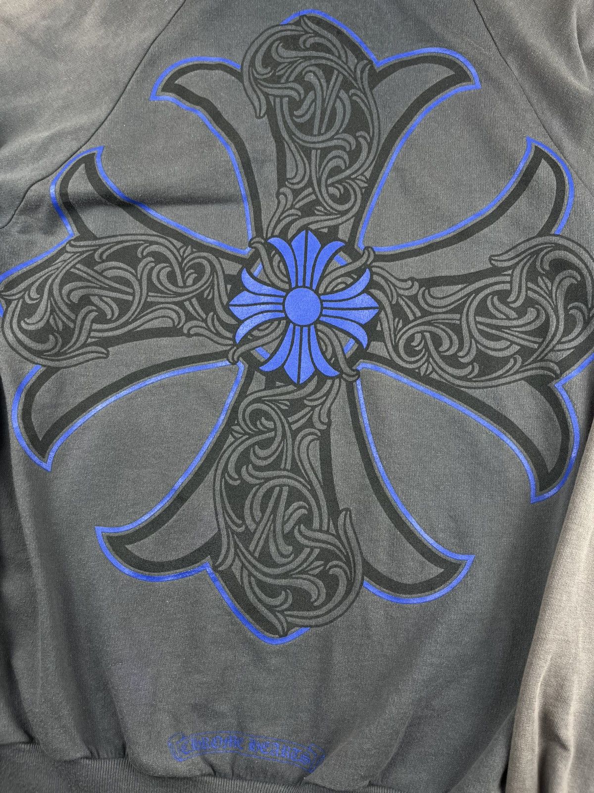 Chrome Hearts Chrome Hearts Vintage Blue Cross Faded Dagger Zip Up Hoodie Size US S / EU 44-46 / 1 - 3 Thumbnail