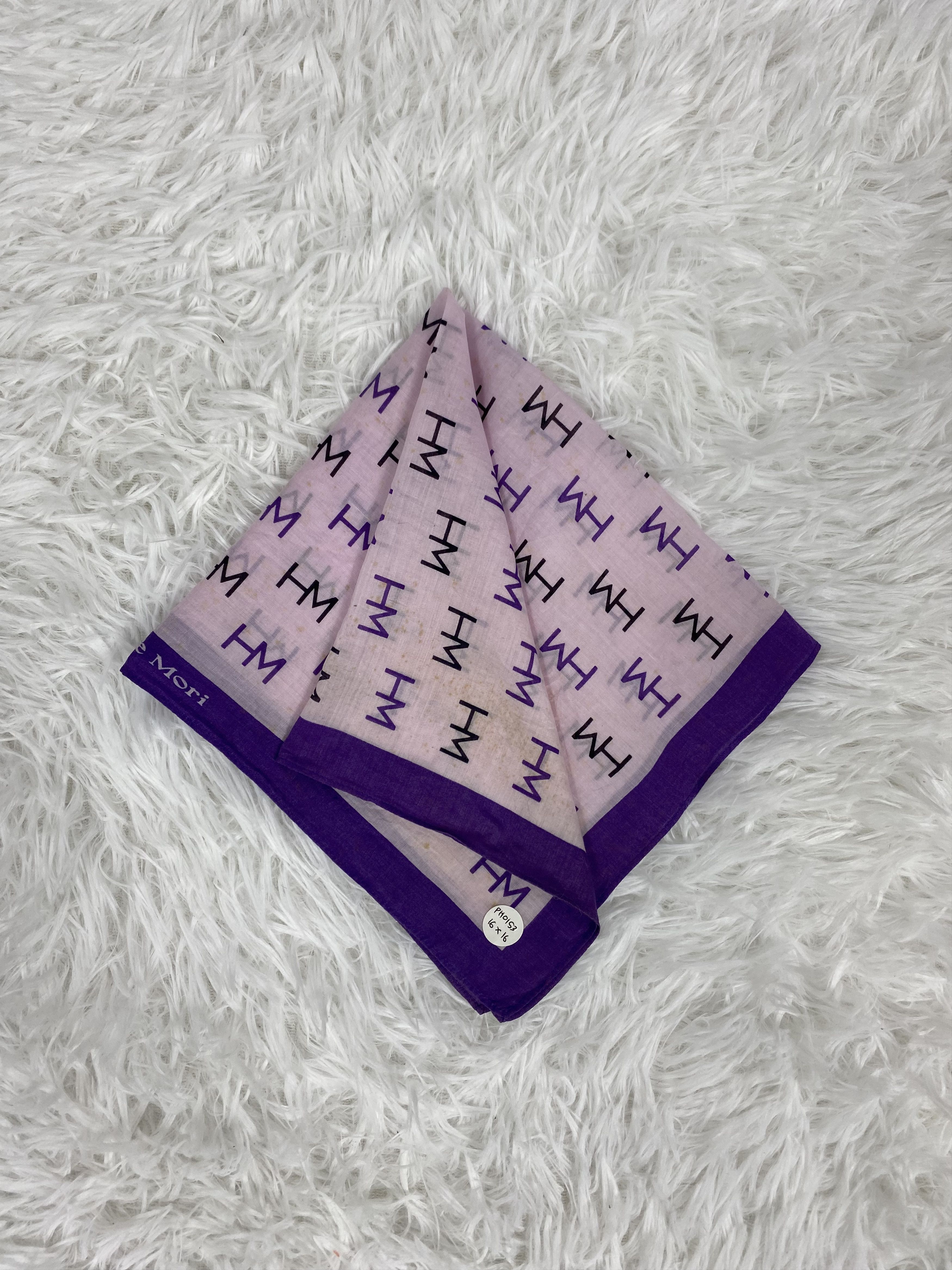 Hanae Mori Vintage Hanae Mori Handkerchief PH0153 Size ONE SIZE - 1 Thumbnail