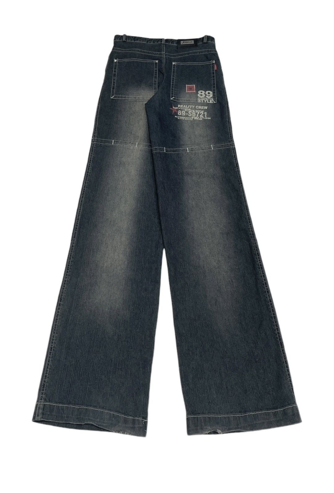 14th Addiction × Japanese Brand × Le Grande Bleu (L.G.B.) Rare Design Vintage Japanese Brand Jordon Baggy Jeans 2000s Size US 31 - 2 Thumbnail