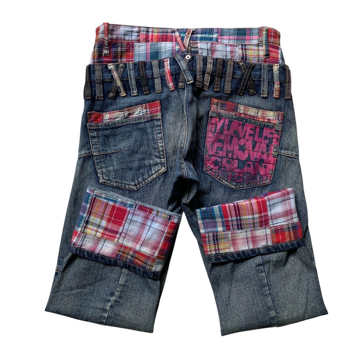 Le Grande Bleu (L.G.B.) method x up start madras plaid lining double waist pants lgb Size US 30 / EU 46 - 7 Thumbnail