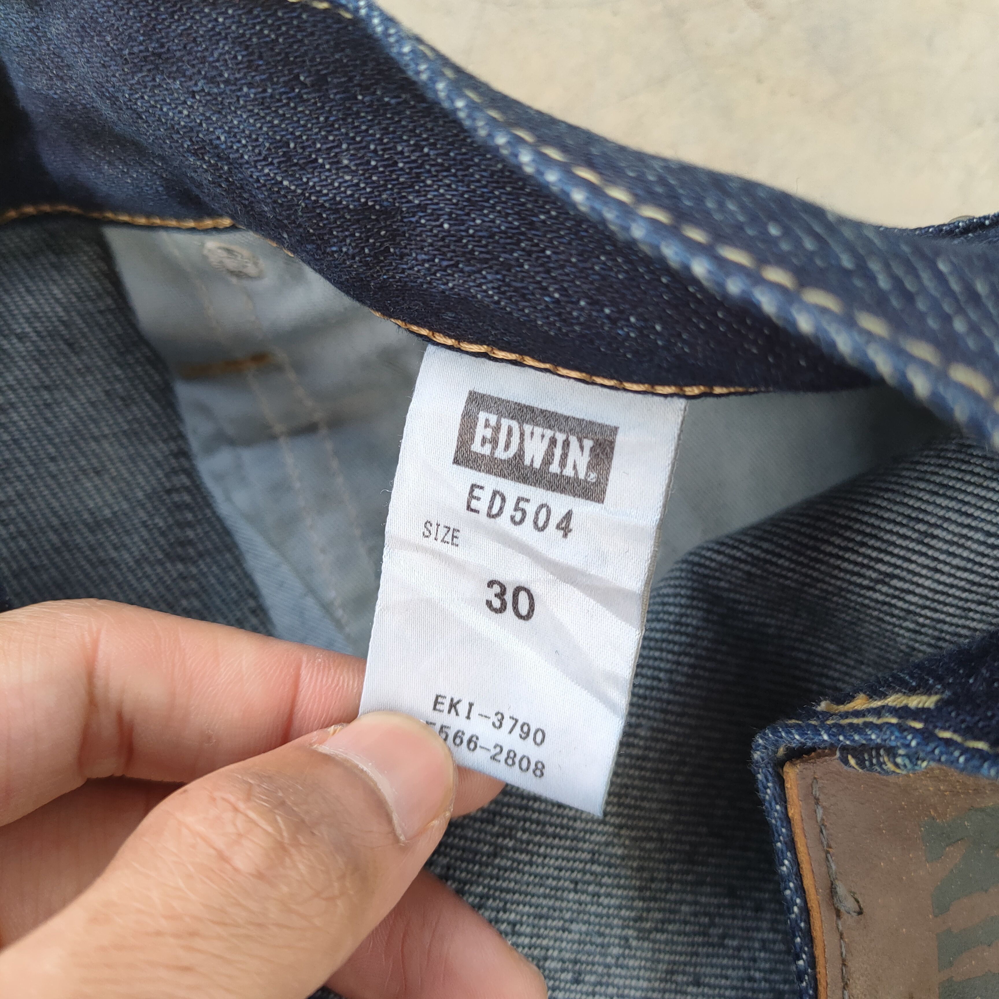 Edwin × Jean × Vintage W34 VINTAGE EDWIN RIPPED JEANS DENIM PANTS Size US 34 / EU 50 - 14 Thumbnail