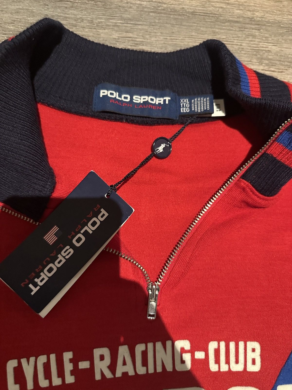 Polo Ralph Lauren Brand New Ralph Lauren Polo Sport Cycling Jersey Quarter-Zip Size US XXL / EU 58 / 5 - 3 Thumbnail