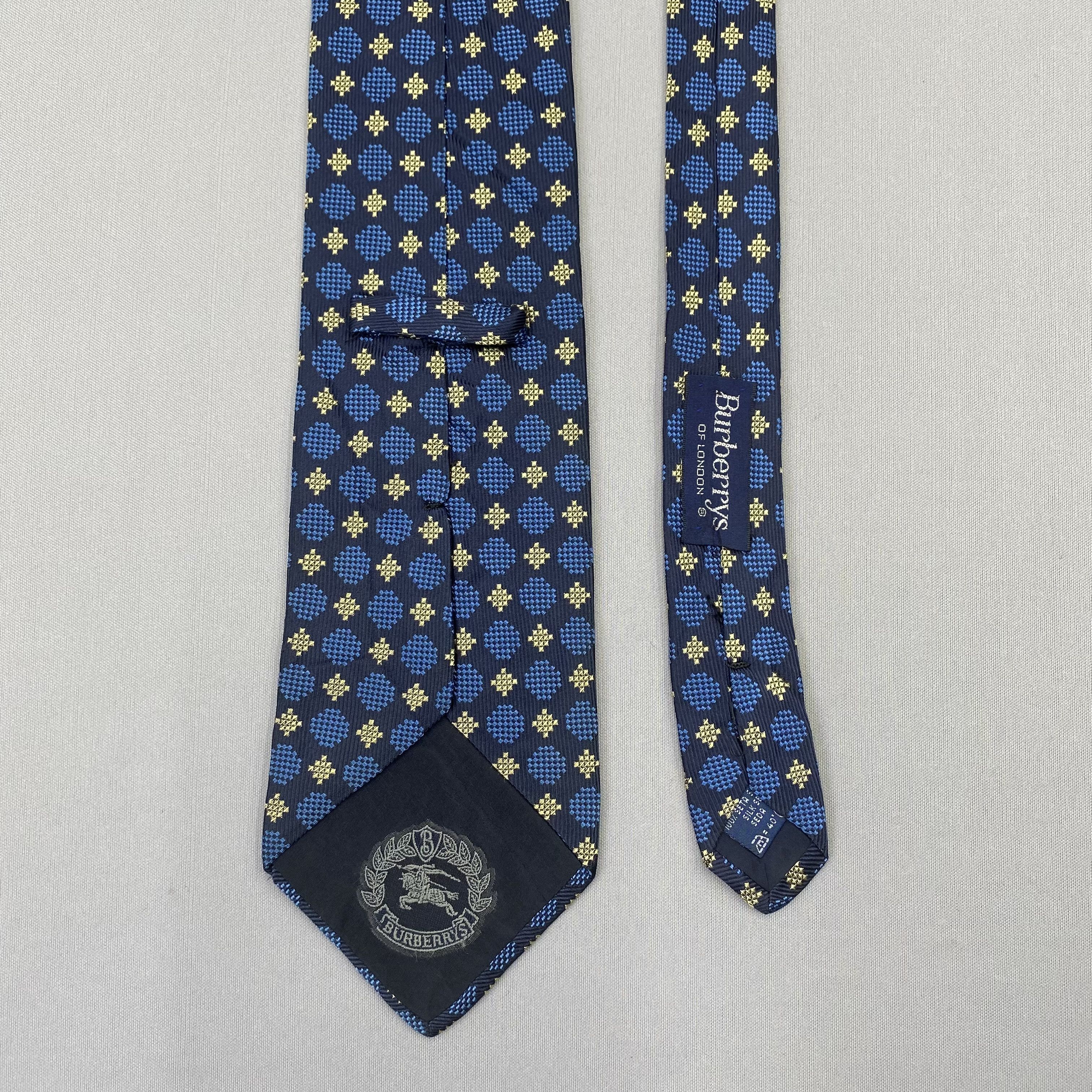 Burberry Vintage Burberry SILK Necktie Cravate Pure Silk Neck Ti Size ONE SIZE - 6 Thumbnail