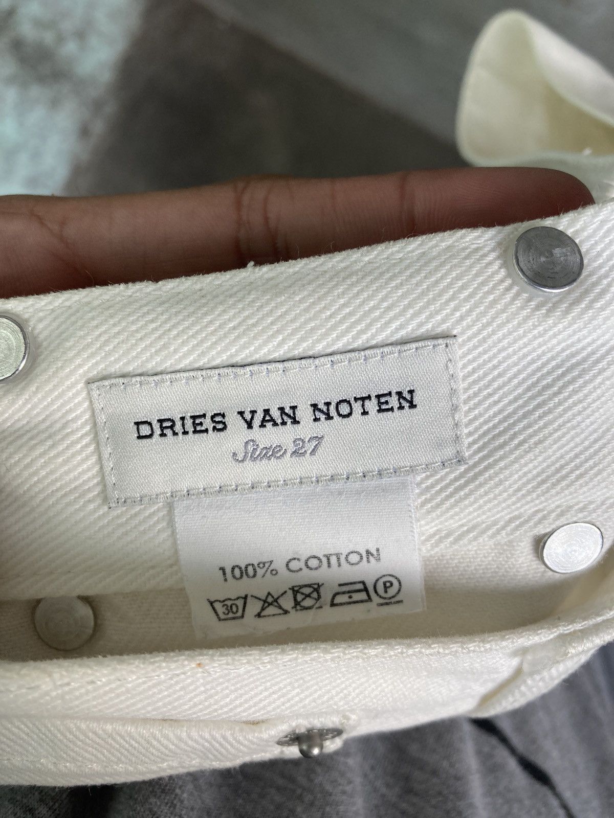 Dries Van Noten Piscos Bow Print Jeans Size 27" / US 4 / IT 40 - 8 Thumbnail