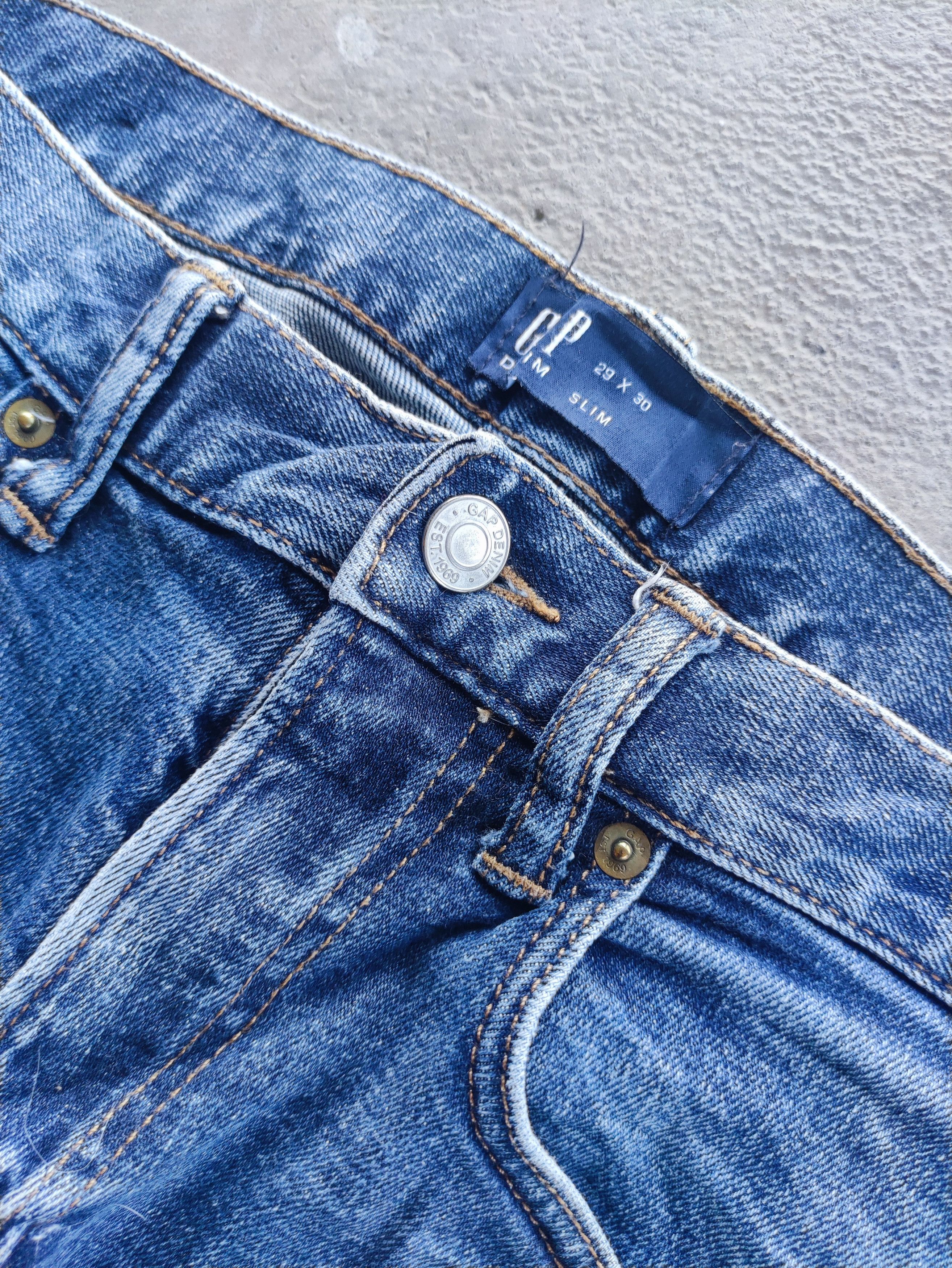 Gap Vintage GAP Slim Distress Faded Denim Pants Size US 31 - 5 Thumbnail
