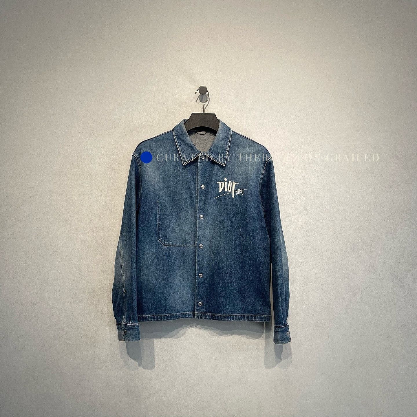 Dior Unique Denim Jacket Featuring Bee Design Size US S / EU 44-46 / 1 - 1 Thumbnail