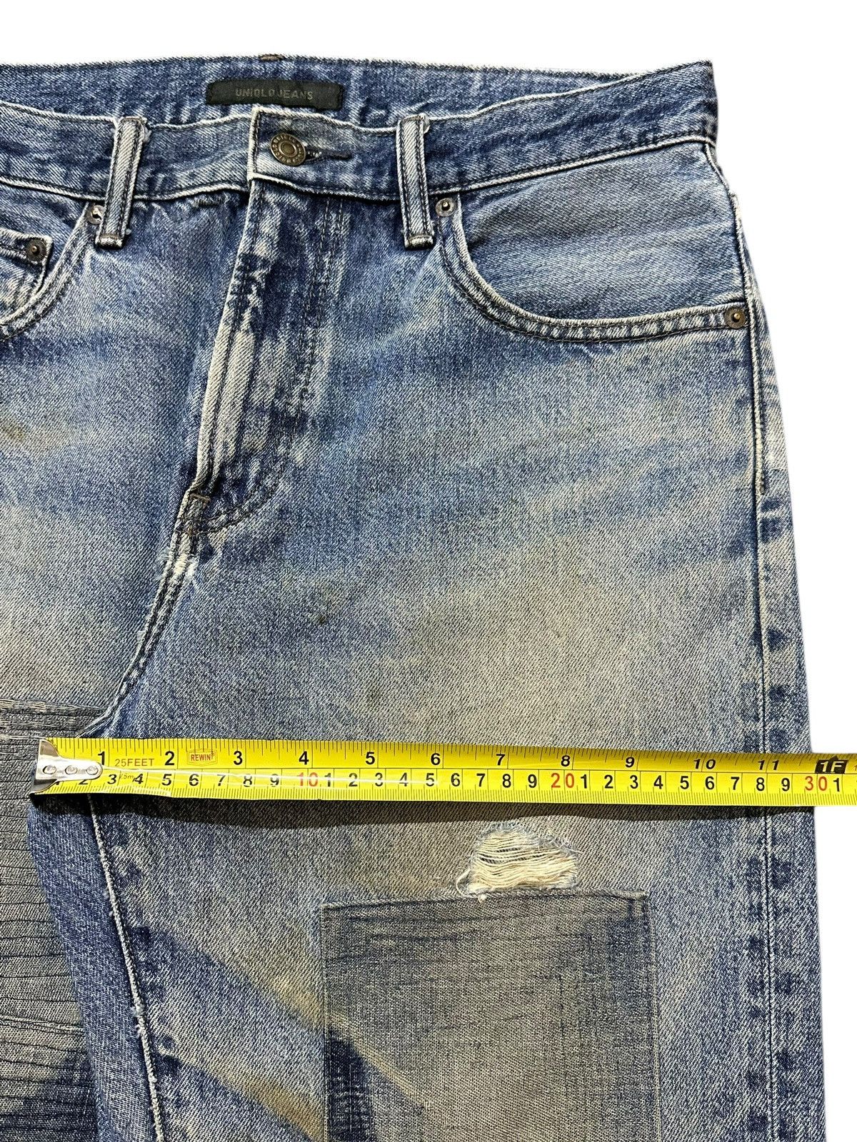 Japanese Brand Vintage Japanese Brand Blue Wash Style Patches Jeans Size US 31 - 15 Thumbnail