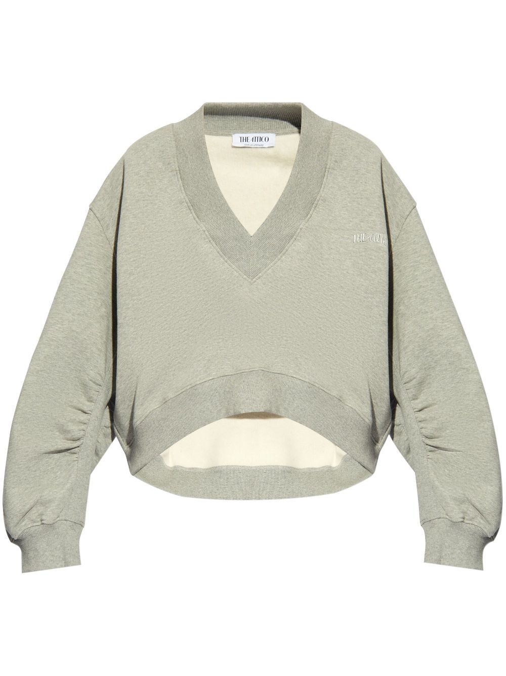 The Attico V-NECKED COTTON SWEATSHIRT Size S / US 4 / IT 40 - 1 Thumbnail