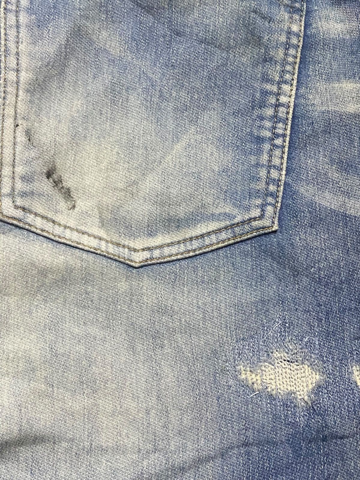 Japanese Brand Rare vintage RH Jeans navy & white denim straight leg jeans Size US 33 - 11 Thumbnail