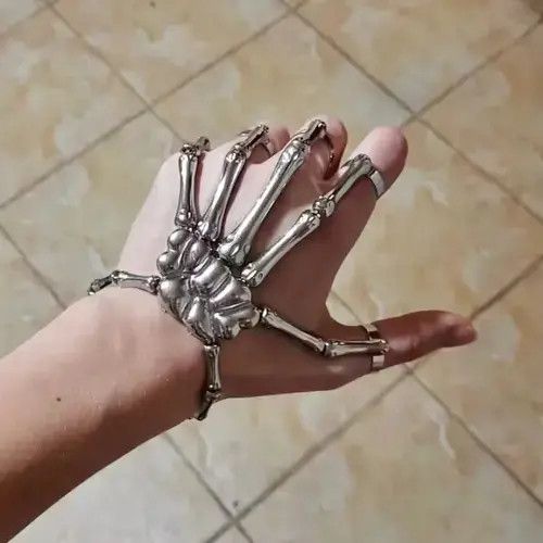 VIBE Silver color exo-skeleton bracelet Size ONE SIZE - 2 Thumbnail