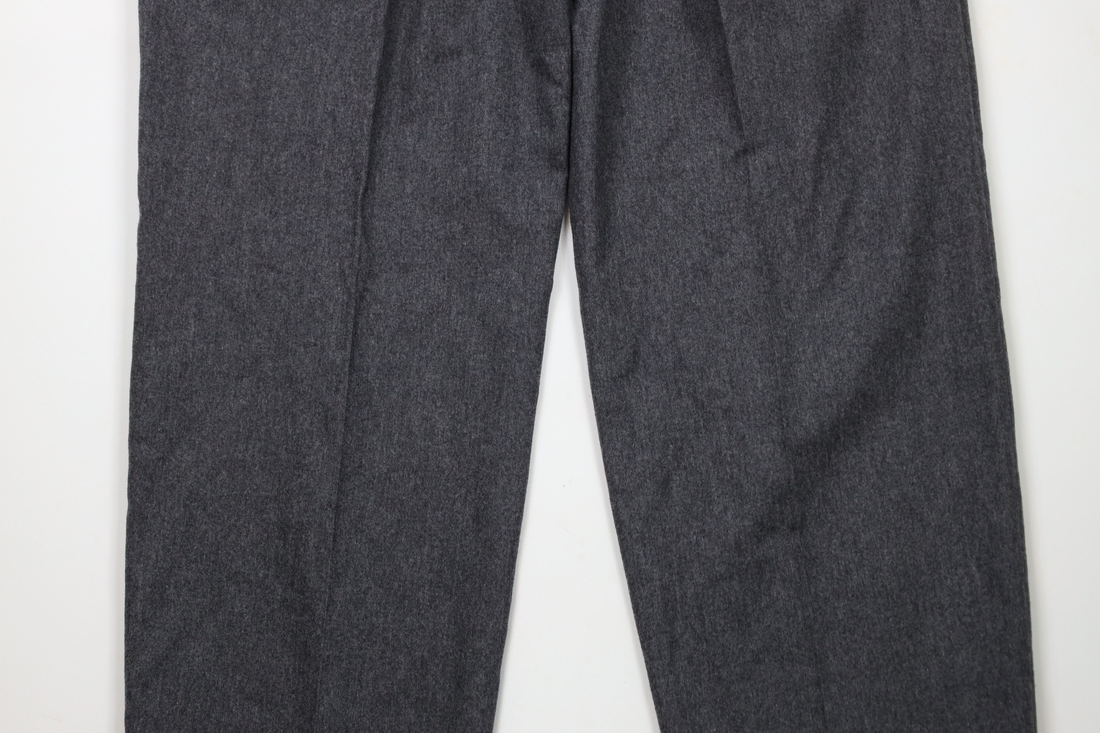 Hugo Boss × Vintage Vintage 80s 90s Hugo Boss Cashmere Wide Leg Chino Pants Gray Size US 36 / EU 52 - 12 Thumbnail