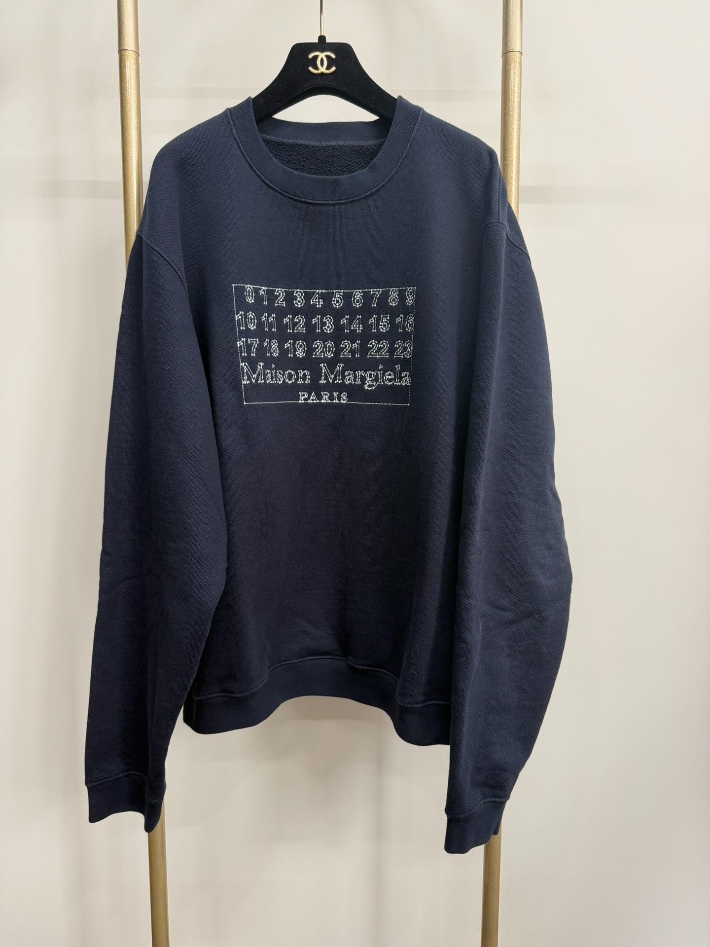 Maison Margiela Maison Margiela Numerical Logo Sweatshirt Size US XS / EU 42 / 0 - 1 Thumbnail