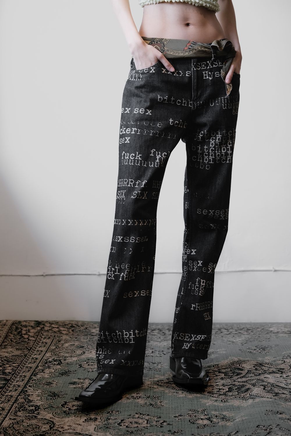 Hysteric Glamour Fuck Jeans | Grailed
