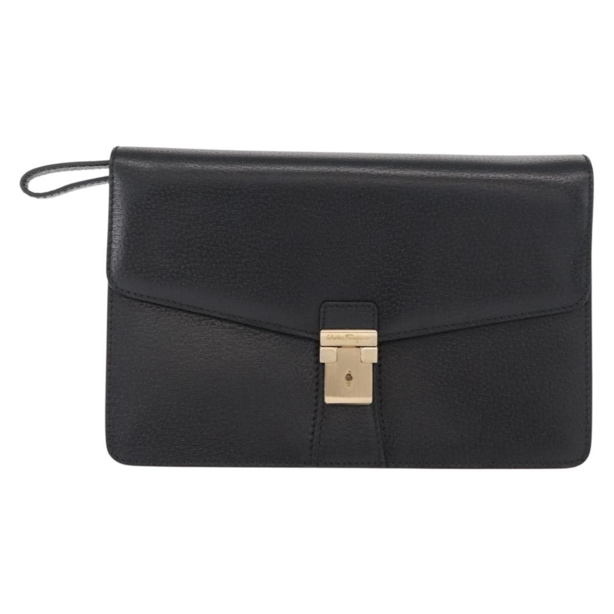 Salvatore Ferragamo Salvatore Ferragamo Vintage clutch Bag Leather Size ONE SIZE - 1 Thumbnail
