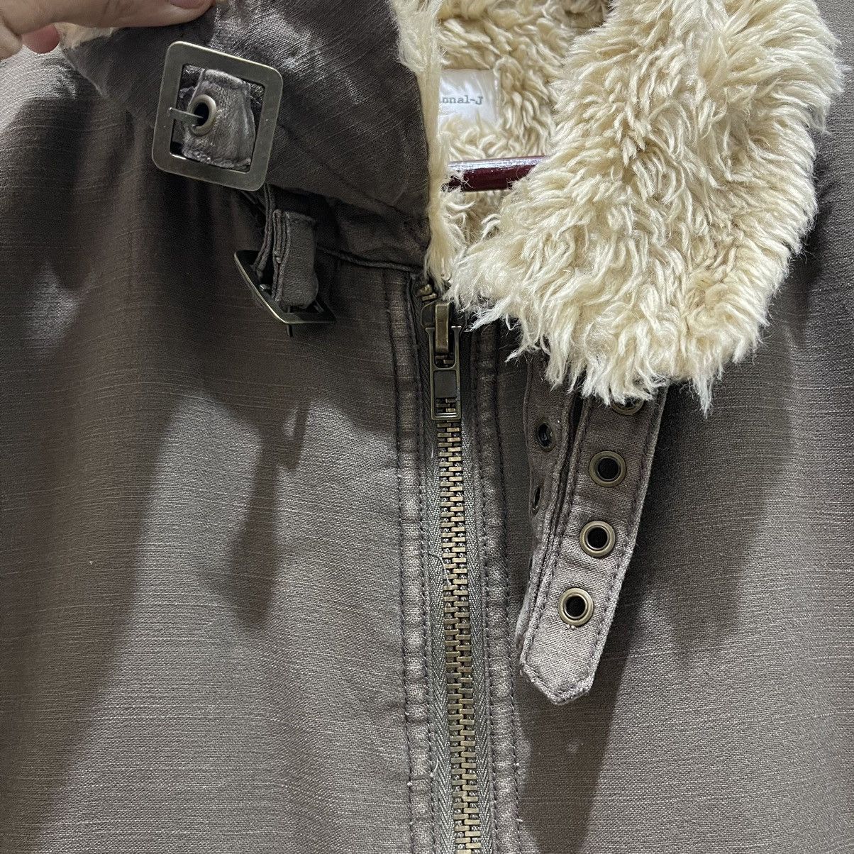 Vintage Vtg 90s Bobson International Shearling Zipper Chore Jacket Size US L / EU 52-54 / 3 - 15 Thumbnail