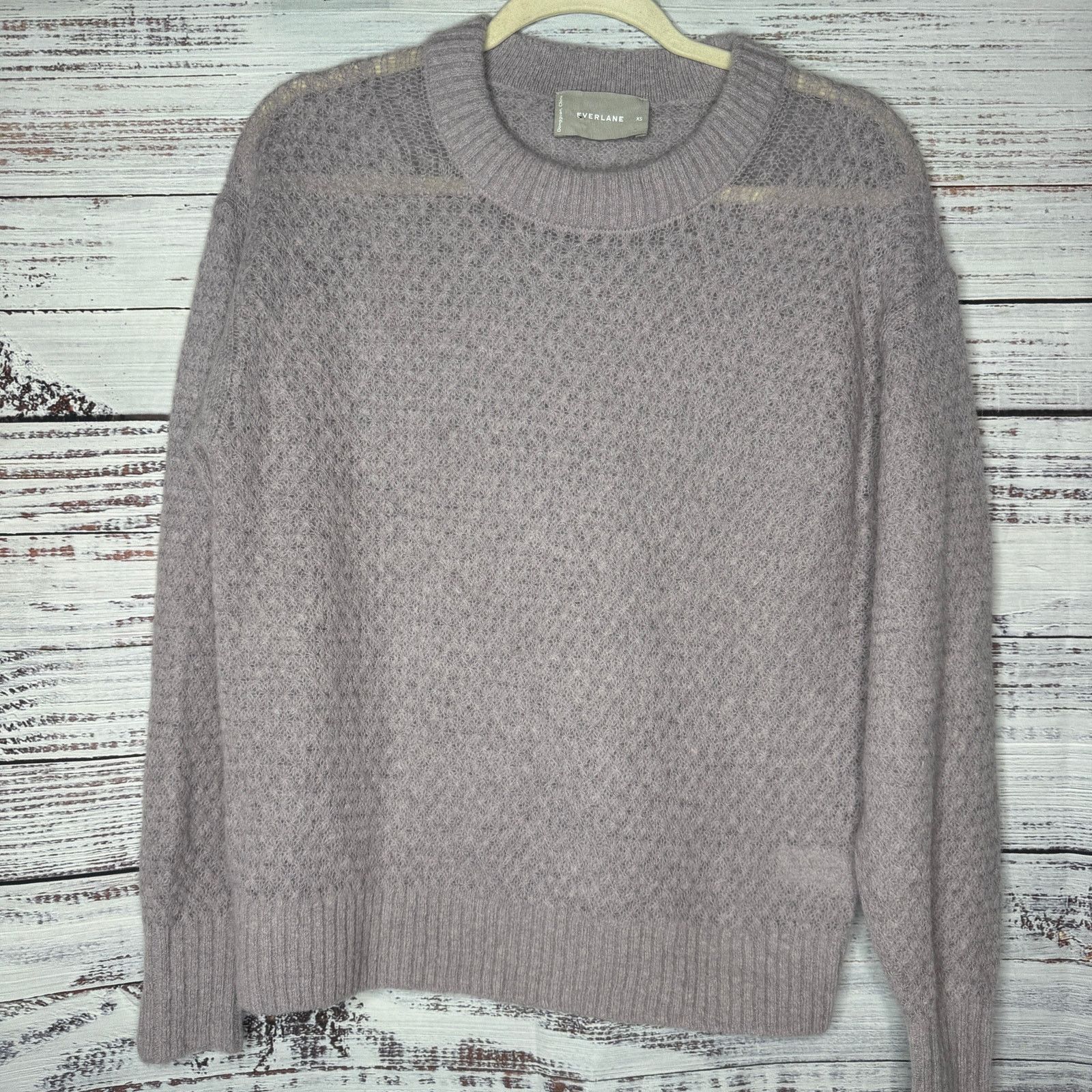 Everlane Everlane Women’s Alpaca Wool Blend Crewneck Sweater XS Gray Size XS / US 0-2 / IT 36-38 - 1 Thumbnail