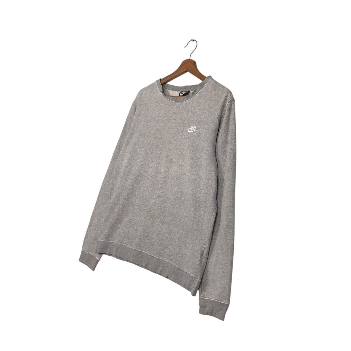 Nike 📌Rich Grey Sweatshirt Nike Small Pony Streetwear Design Size US L / EU 52-54 / 3 - 3 Thumbnail