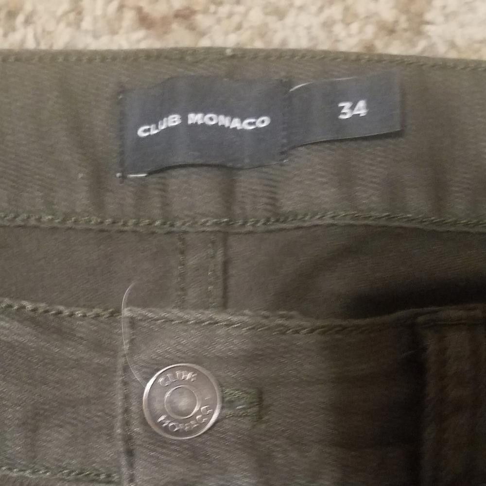 Club Monaco Club Monaco Olive Green Jeans Size 34 Size US 34 / EU 50 - 5 Thumbnail
