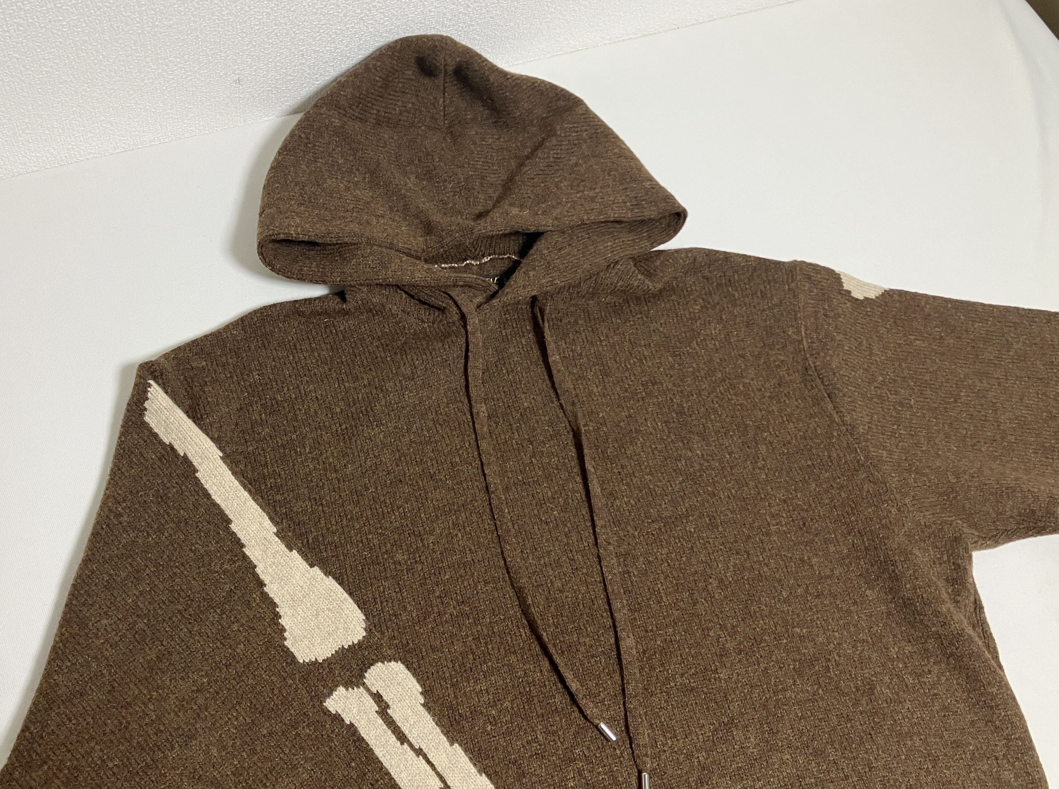 Kapital KAPITAL 5G wool bone sweater hood hoody Skeleton brown new L Size US L / EU 52-54 / 3 - 4 Thumbnail