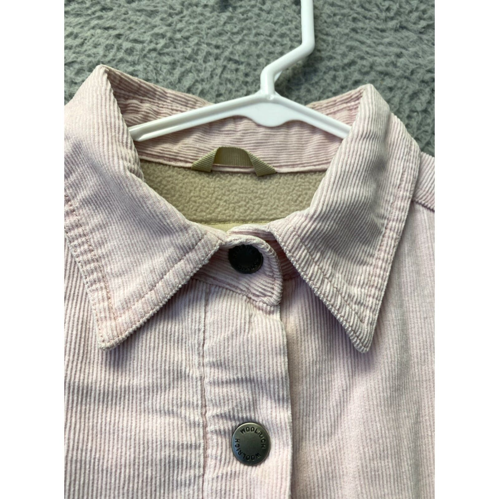 Vintage VINTAGE Woolrich Women's Corduroy Jacket M Pink Casual Outdoor Fleece-Lined Size M / US 6-8 / IT 42-44 - 4 Thumbnail