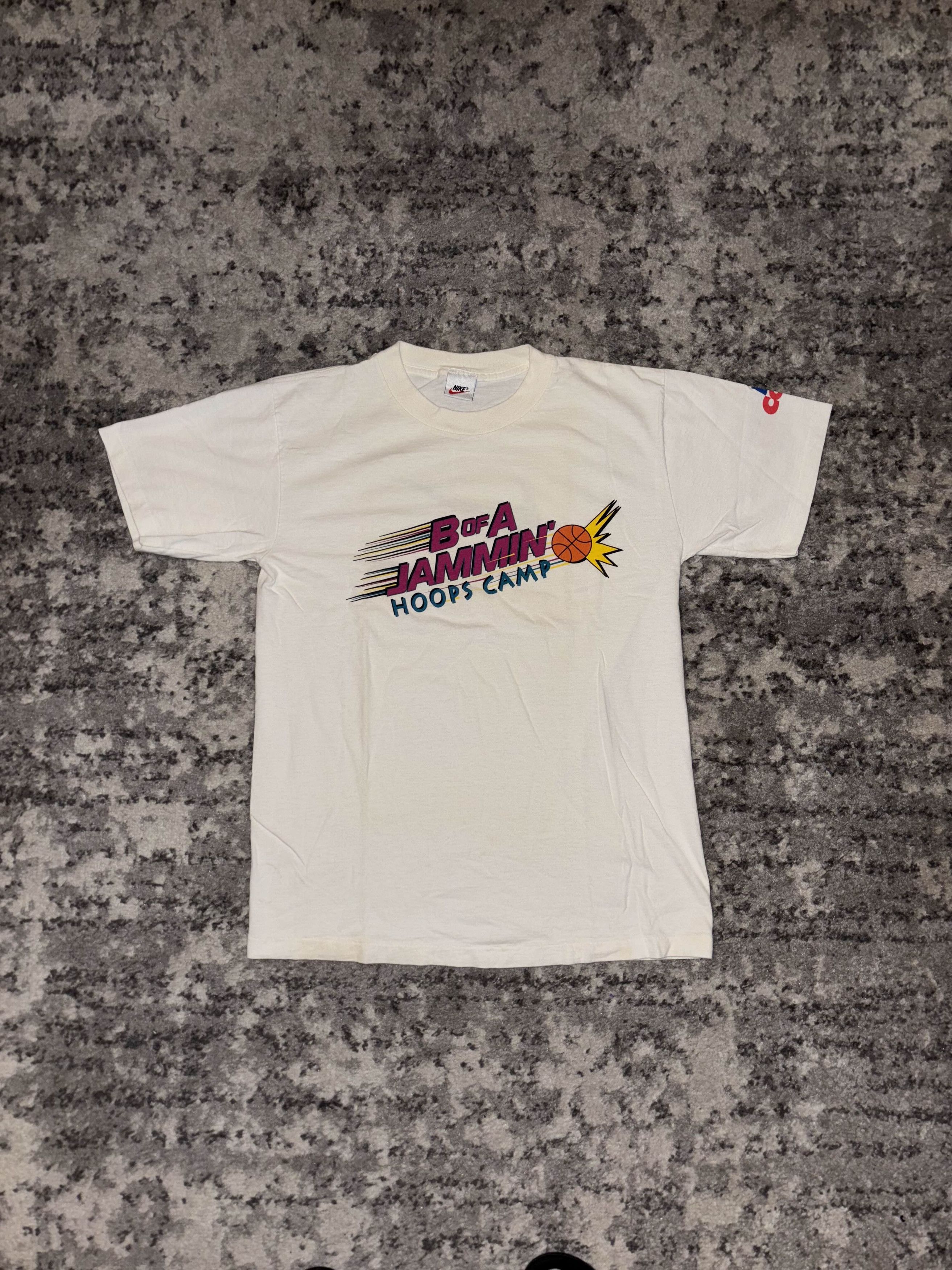 Nike Vintage 90s Single Stitch Nike Basketball Camp Shirt Size US M / EU 48-50 / 2 - 1 Thumbnail