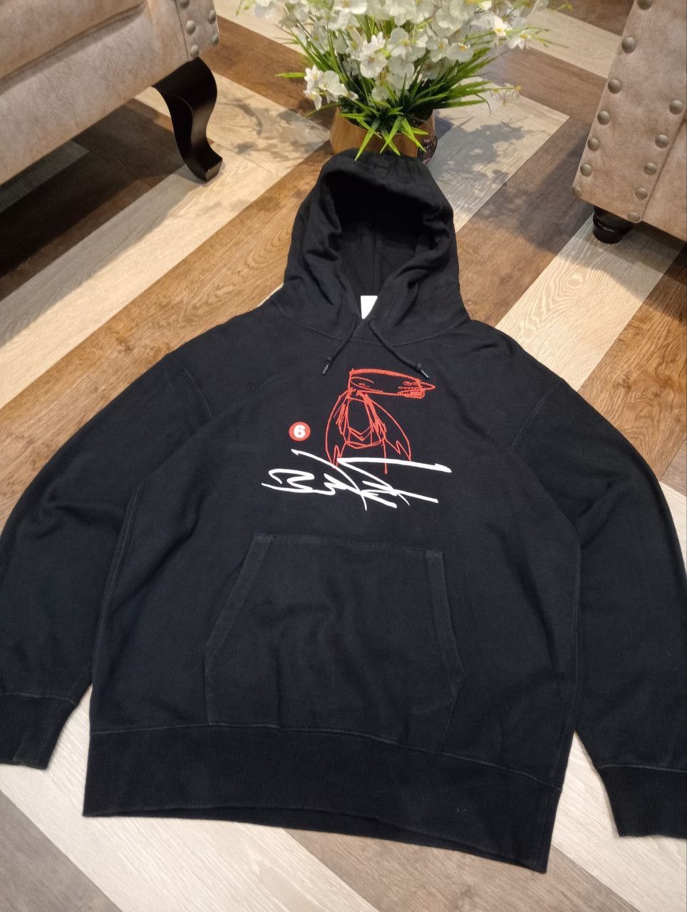 Futura × Uniqlo UNIQLO X FUTURA OVERSIZED HOODIE - SIZE L BLACK Size US L / EU 52-54 / 3 - 2 Thumbnail