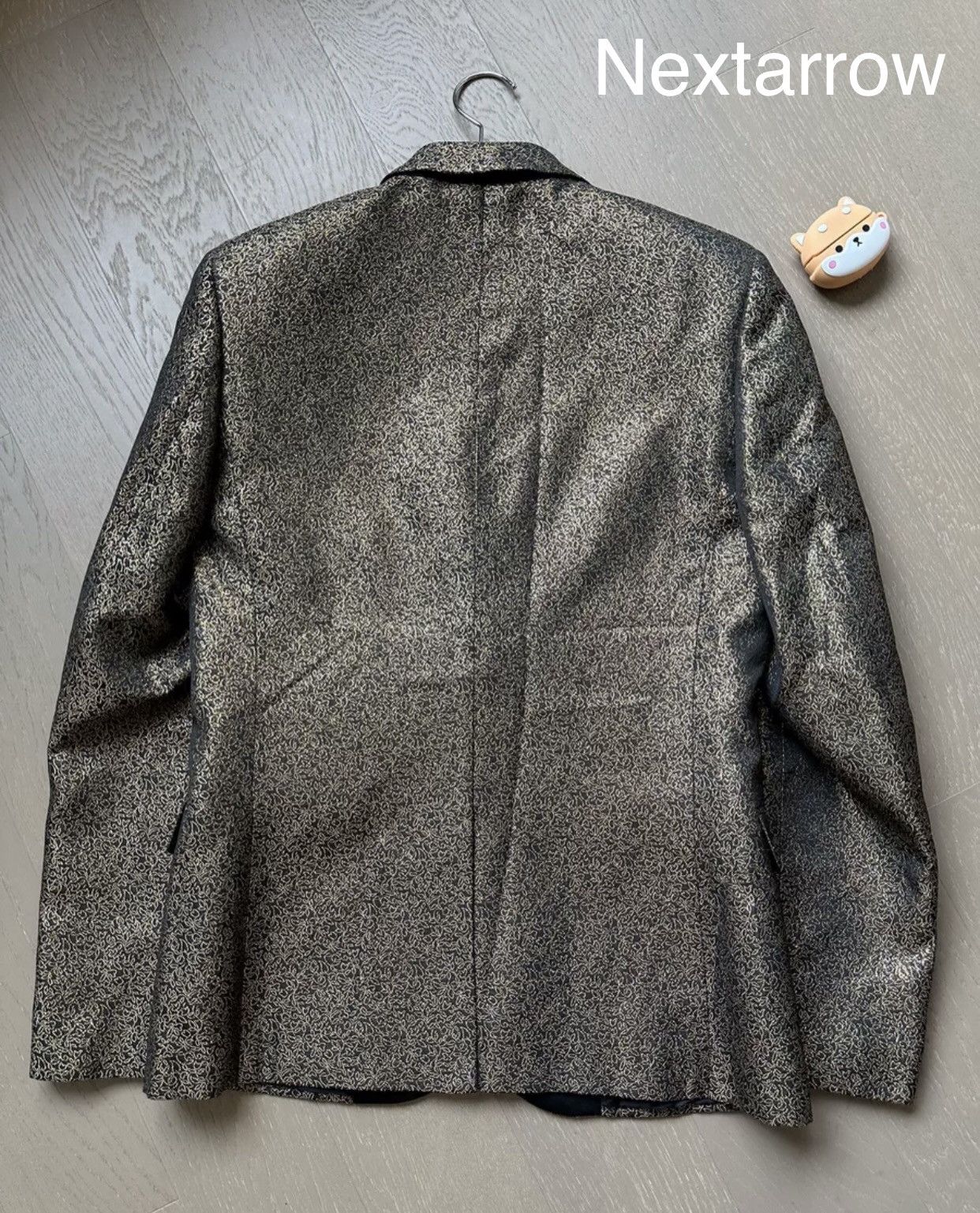 Saint Laurent Paris × Yves Saint Laurent Saint Laurent slp gold satin collar suit 2409-Nextarrow Size 48S - 2 Thumbnail