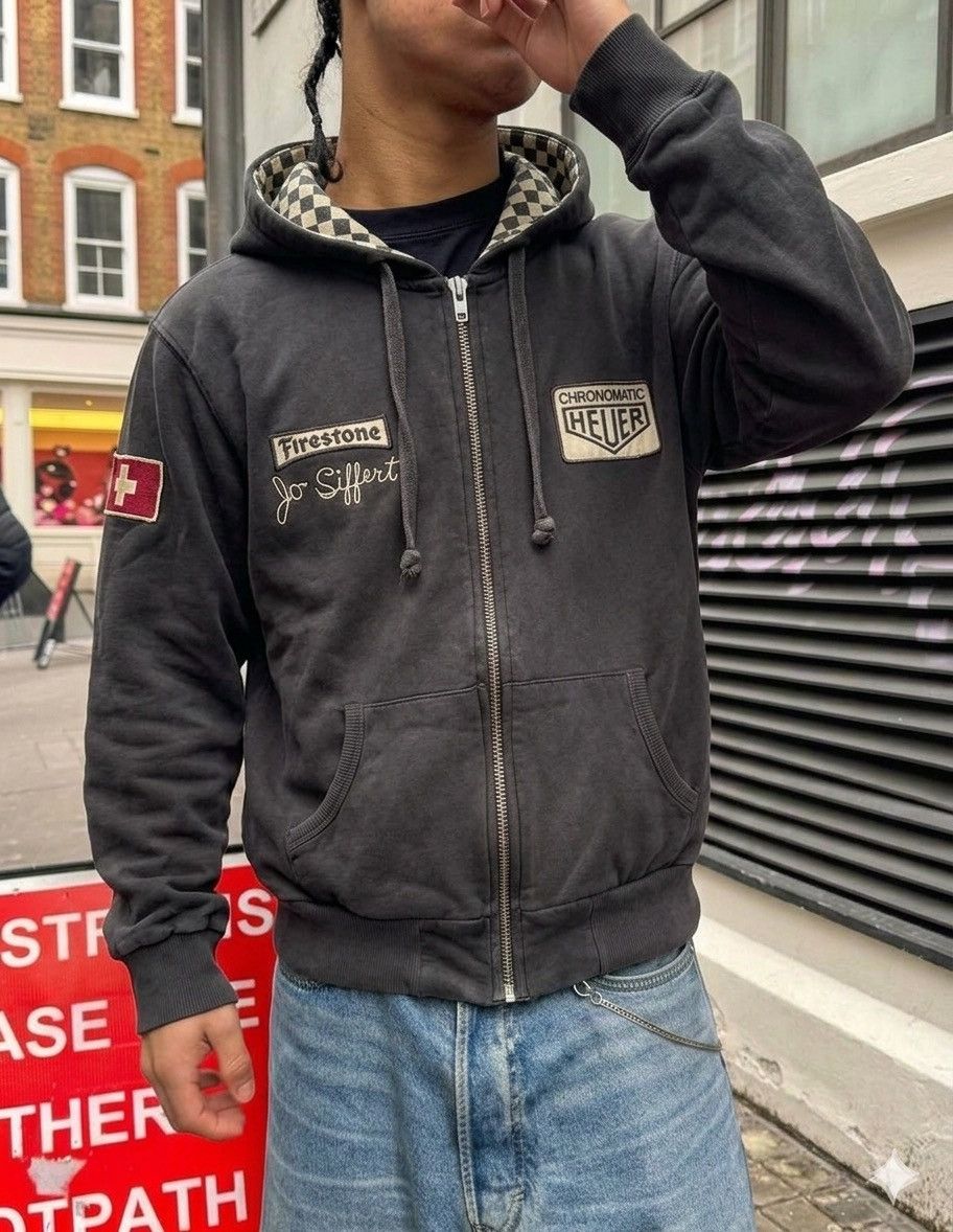 Vintage Vintage Warson Motors big logo zip-hoodies mens grey Size US S / EU 44-46 / 1 - 3 Thumbnail