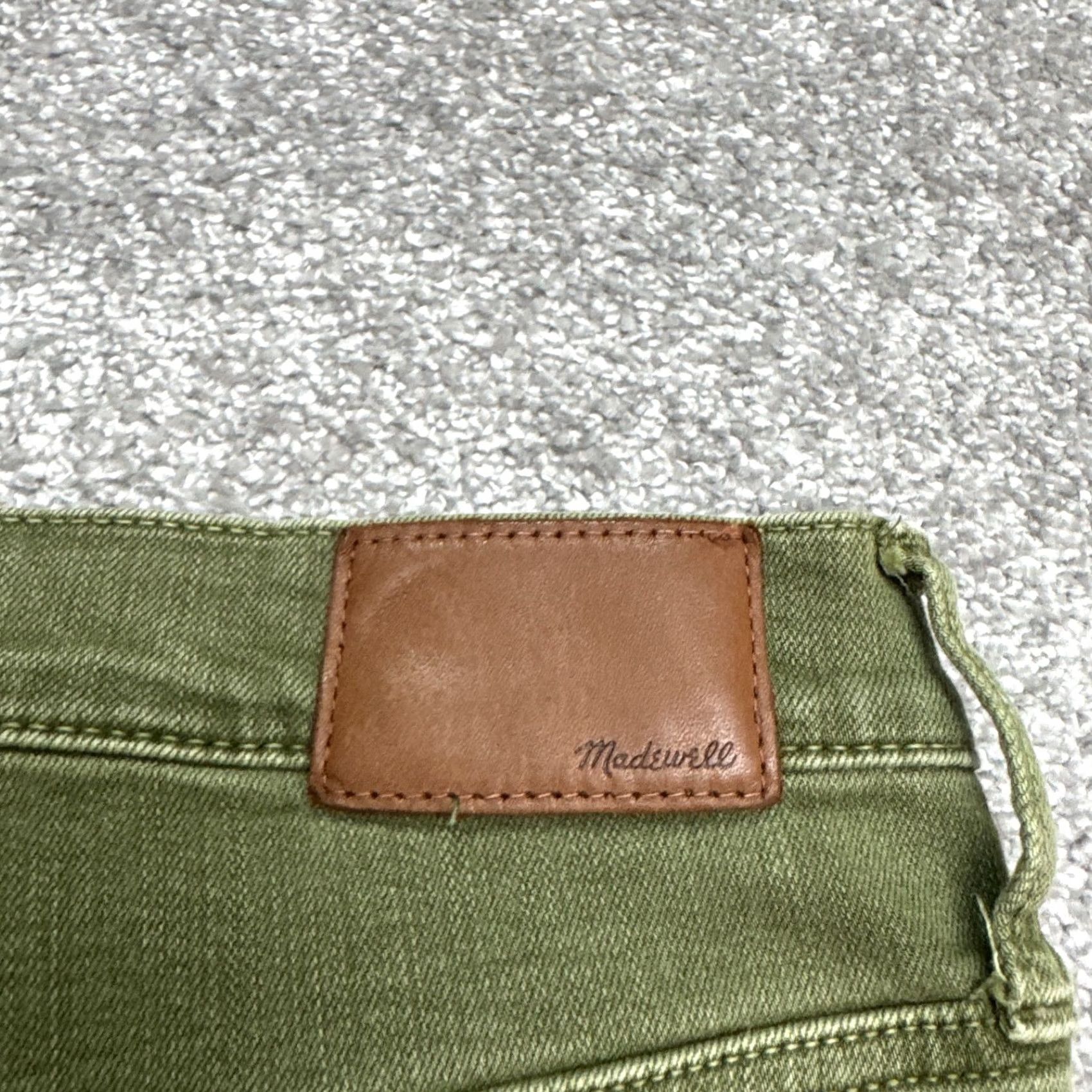 Madewell Madewell Jeans Womens 27 High Rise Skinny Denim Green Olive 10" Inseam 26" Belt Loops 5-Pocket City Grunge Outdoor Jeans Mens Womens Girls Size 27" / US 4 / IT 40 - 6 Thumbnail