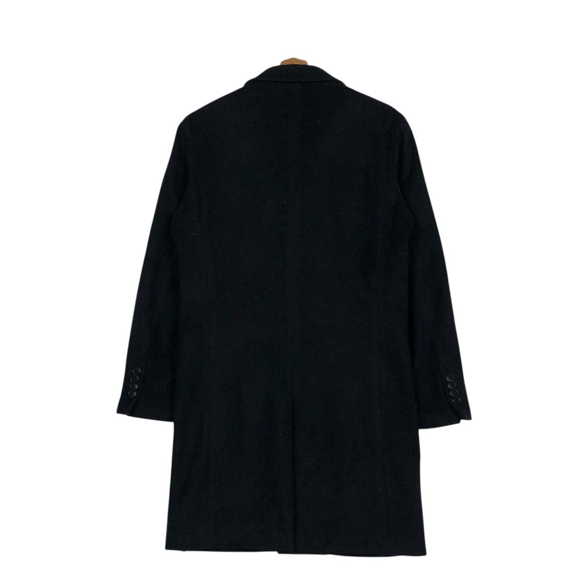 Issey Miyake 🔥RICH BLACK VINTAGE WOOL LONG JACKET SHIPS JET BLUE JAPAN Size US M / EU 48-50 / 2 - 10 Thumbnail