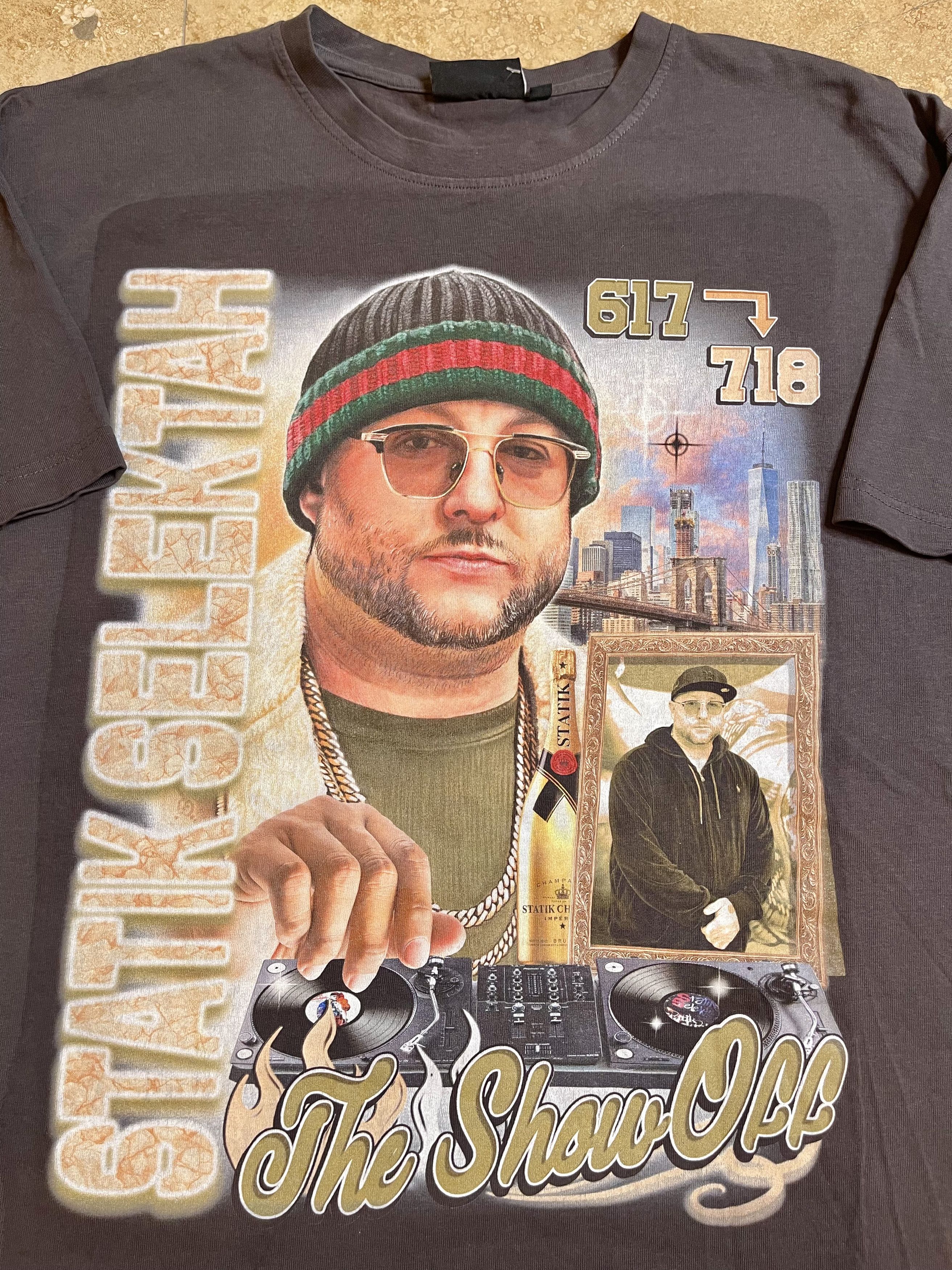 Band Tees × Rap Tees Grace Court Statik Selektah 90's Hip Hop Rap T-Shirt Size US XL / EU 56 / 4 - 2 Thumbnail