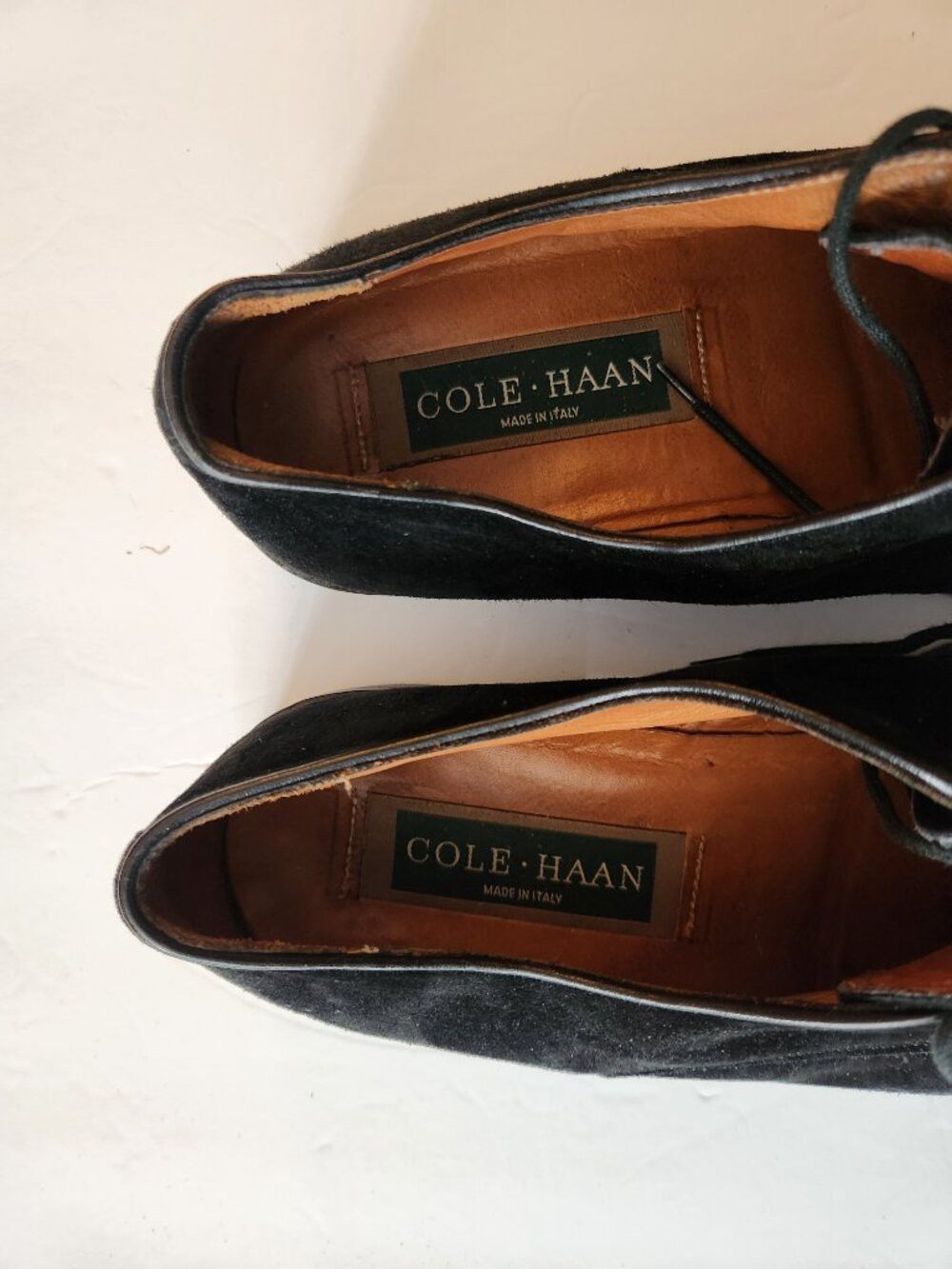 Cole Haan Cole haan men's black suede dress shoes size:9 made in Italy Size US 9 / EU 42 - 4 Thumbnail