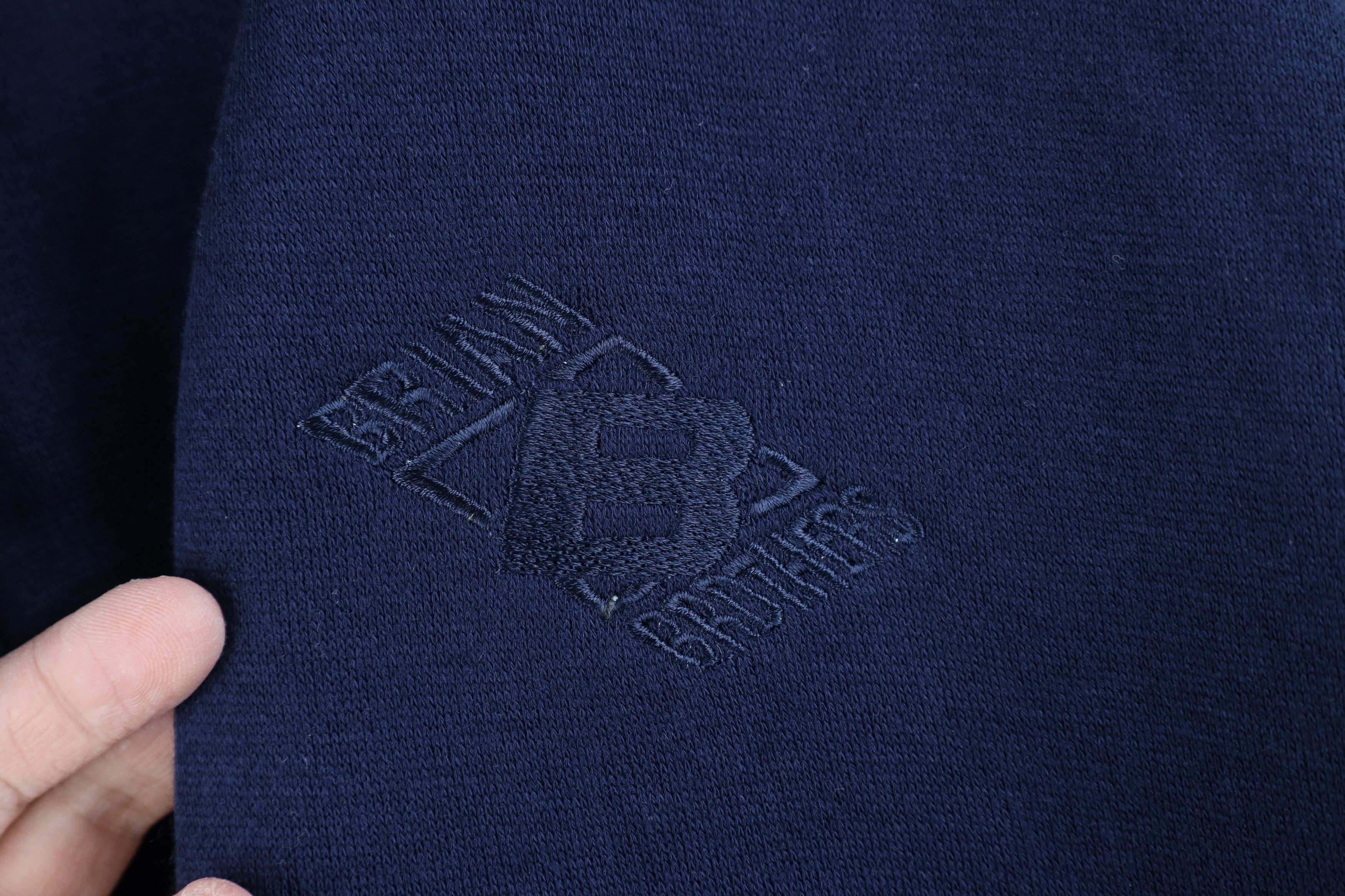 Vintage Deadstock Vintage 90s Streetwear Fit Hoodie Sweatshirt Blue Size US L / EU 52-54 / 3 - 4 Thumbnail